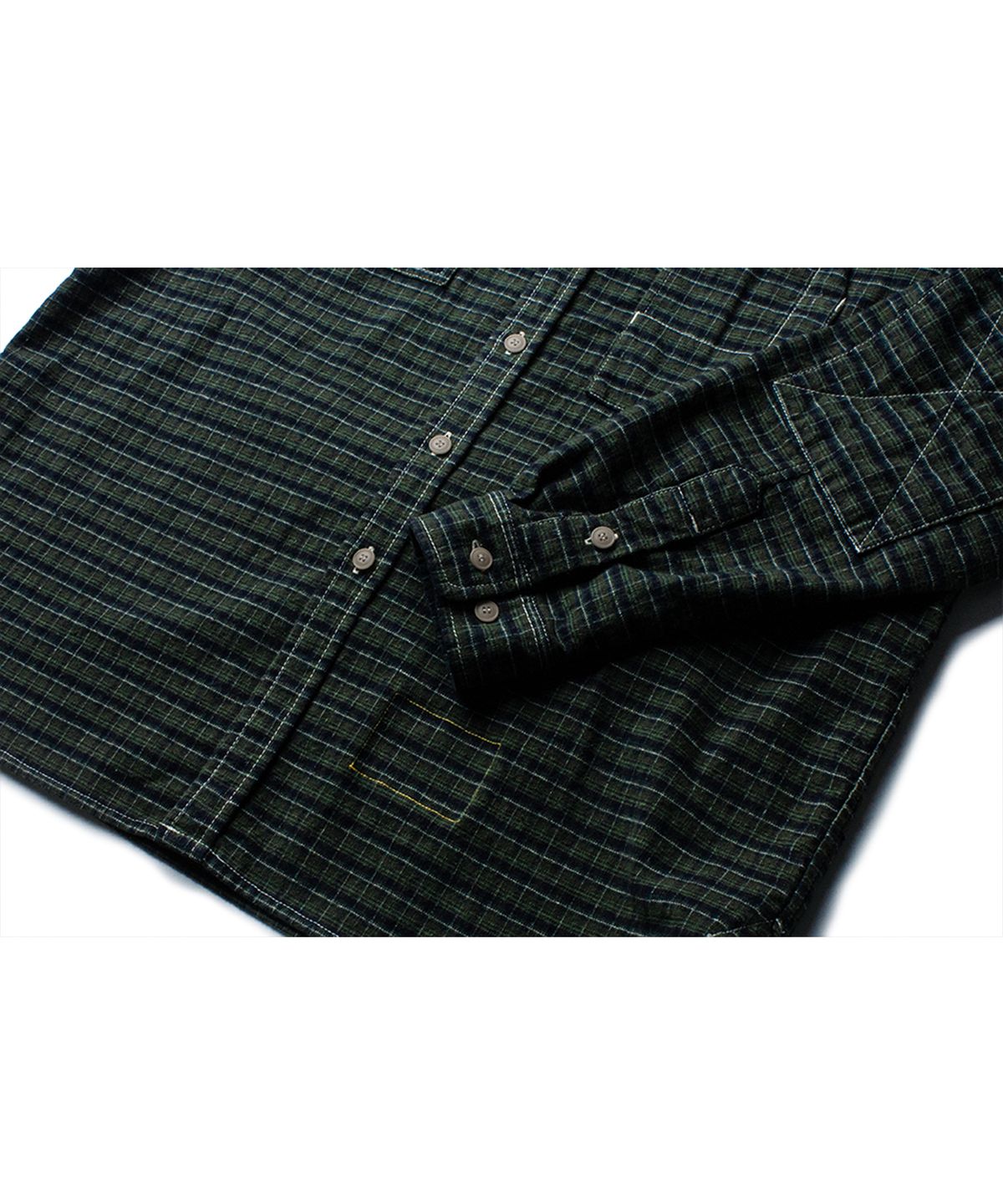 더 레스큐(THE RESQ) FLANNEL TEDDY SHIRT [CLASSIC GREEN]
