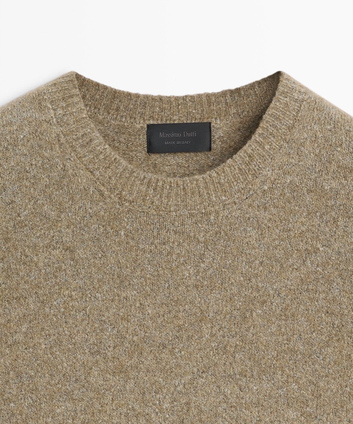 마시모두띠(MASSIMO DUTTI) 코튼 라운드넥 니트 스웨터