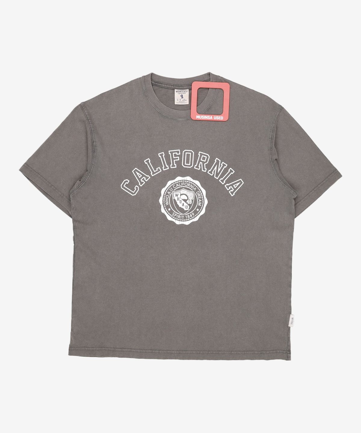 후아유(WHO.A.U) California Dyed Graphic T-shirt / WHRPG2522U XL