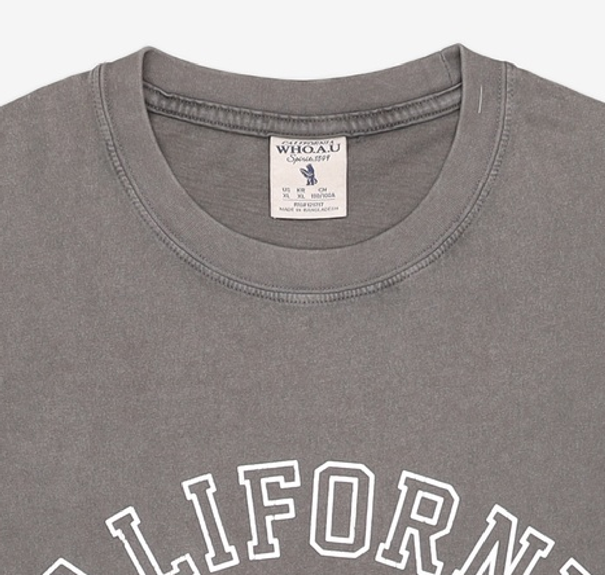 후아유(WHO.A.U) California Dyed Graphic T-shirt / WHRPG2522U XL