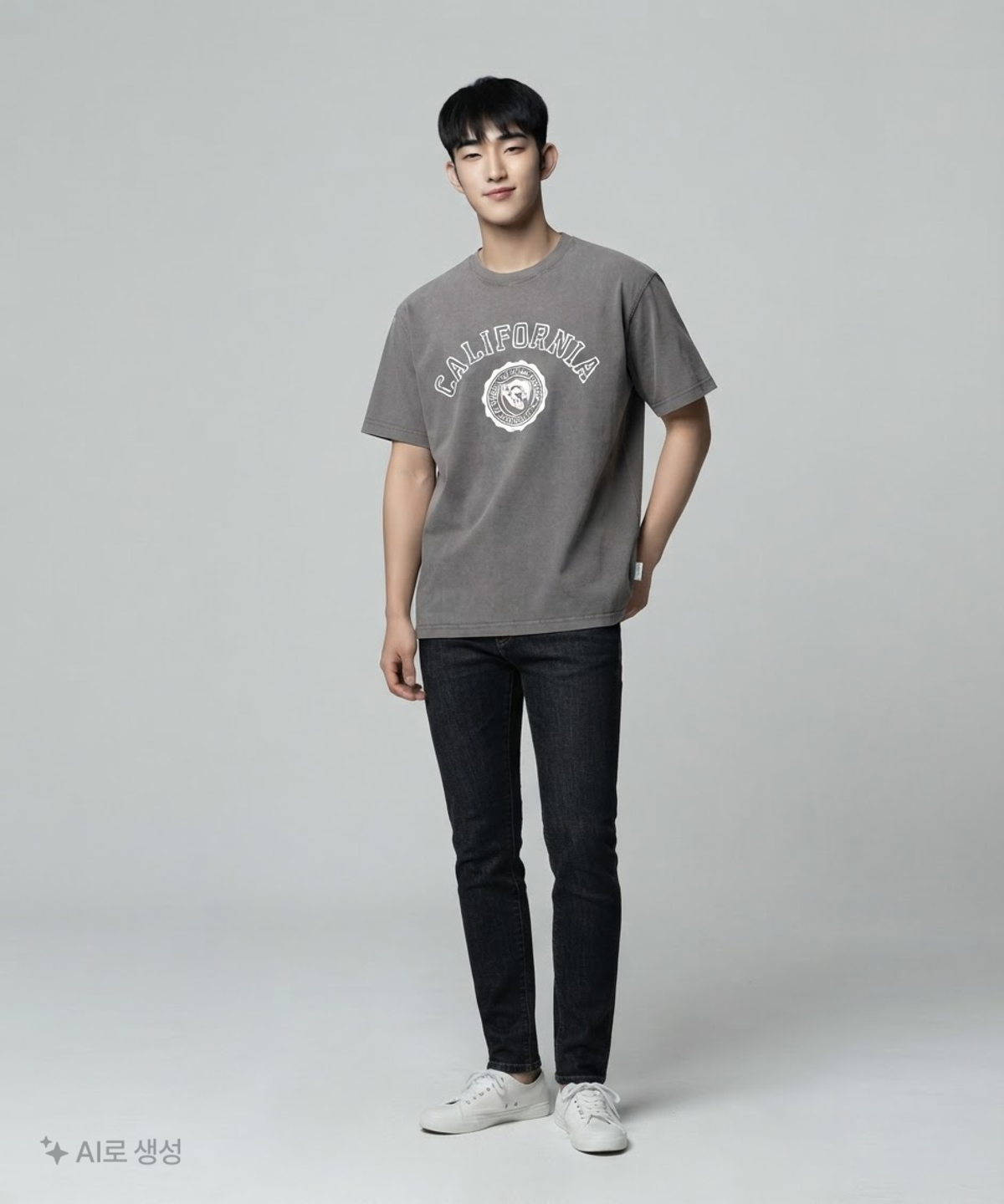 후아유(WHO.A.U) California Dyed Graphic T-shirt / WHRPG2522U XL