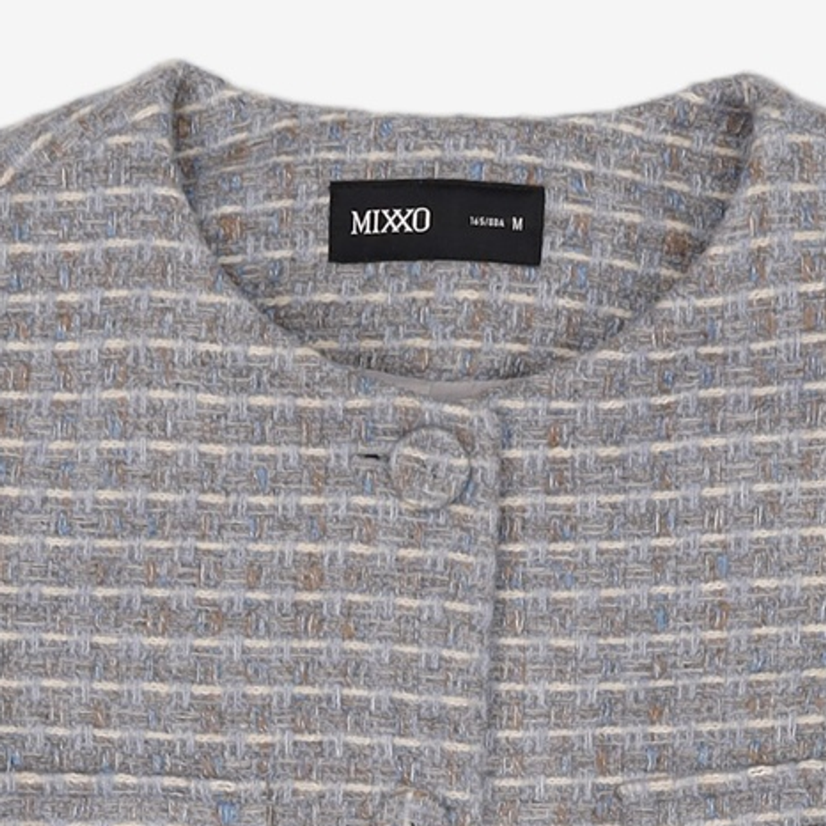 미쏘(MIXXO) R넥 트위드 자켓 MIWJKC201G M
