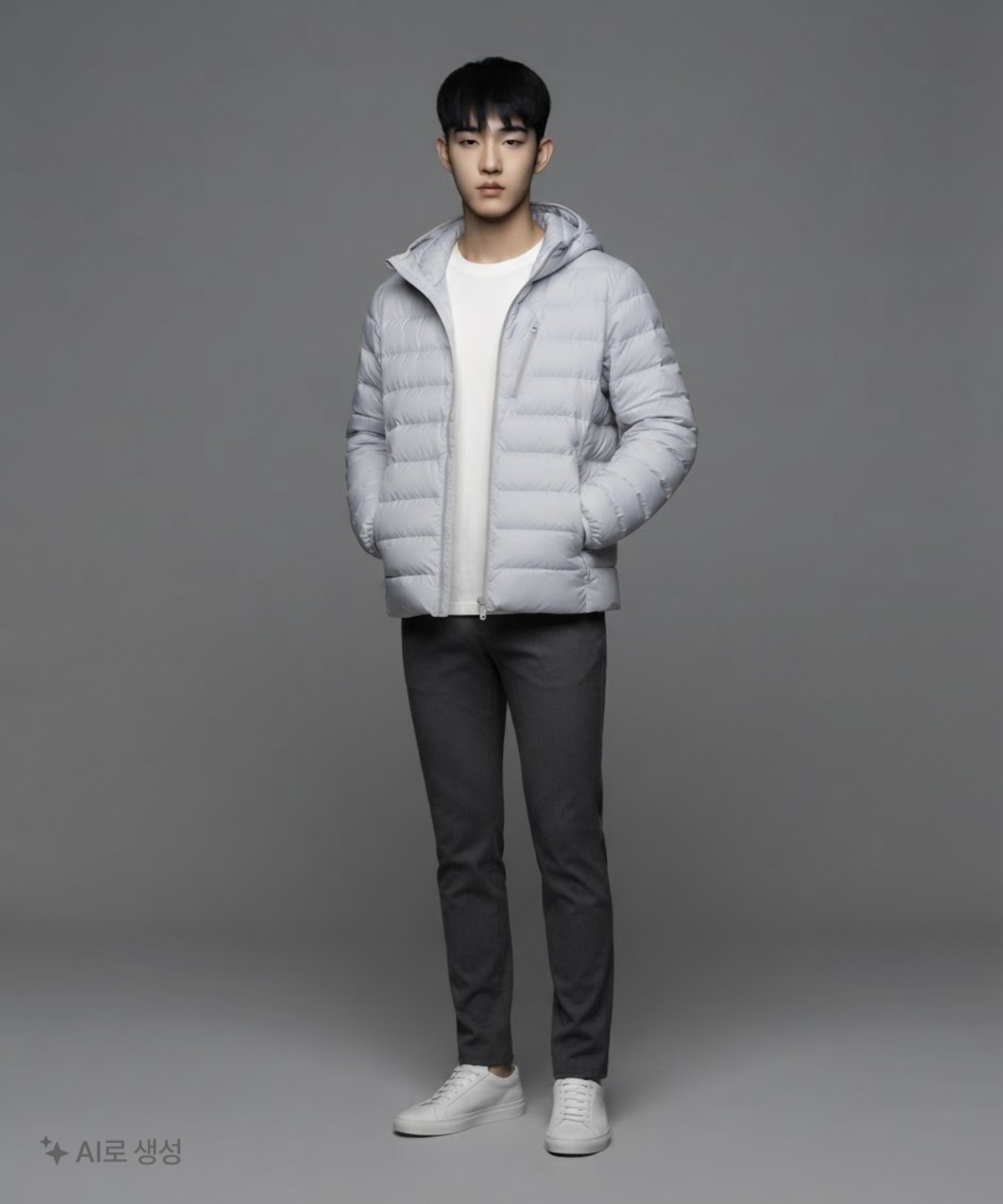 무신사 스탠다드(MUSINSA STANDARD) [시티 레저] 후디드 라이트 다운 재킷 XL
