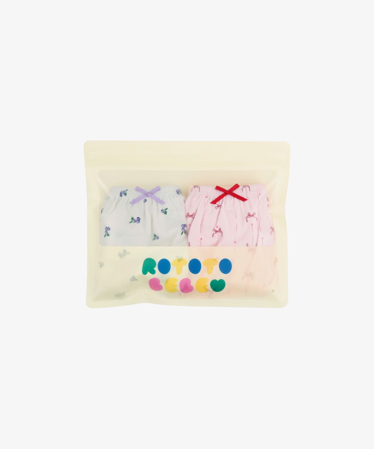 로토토베베(ROTOTOBEBE) 아뜰리에 베이직 여아 사각팬티 2PACK 혼합