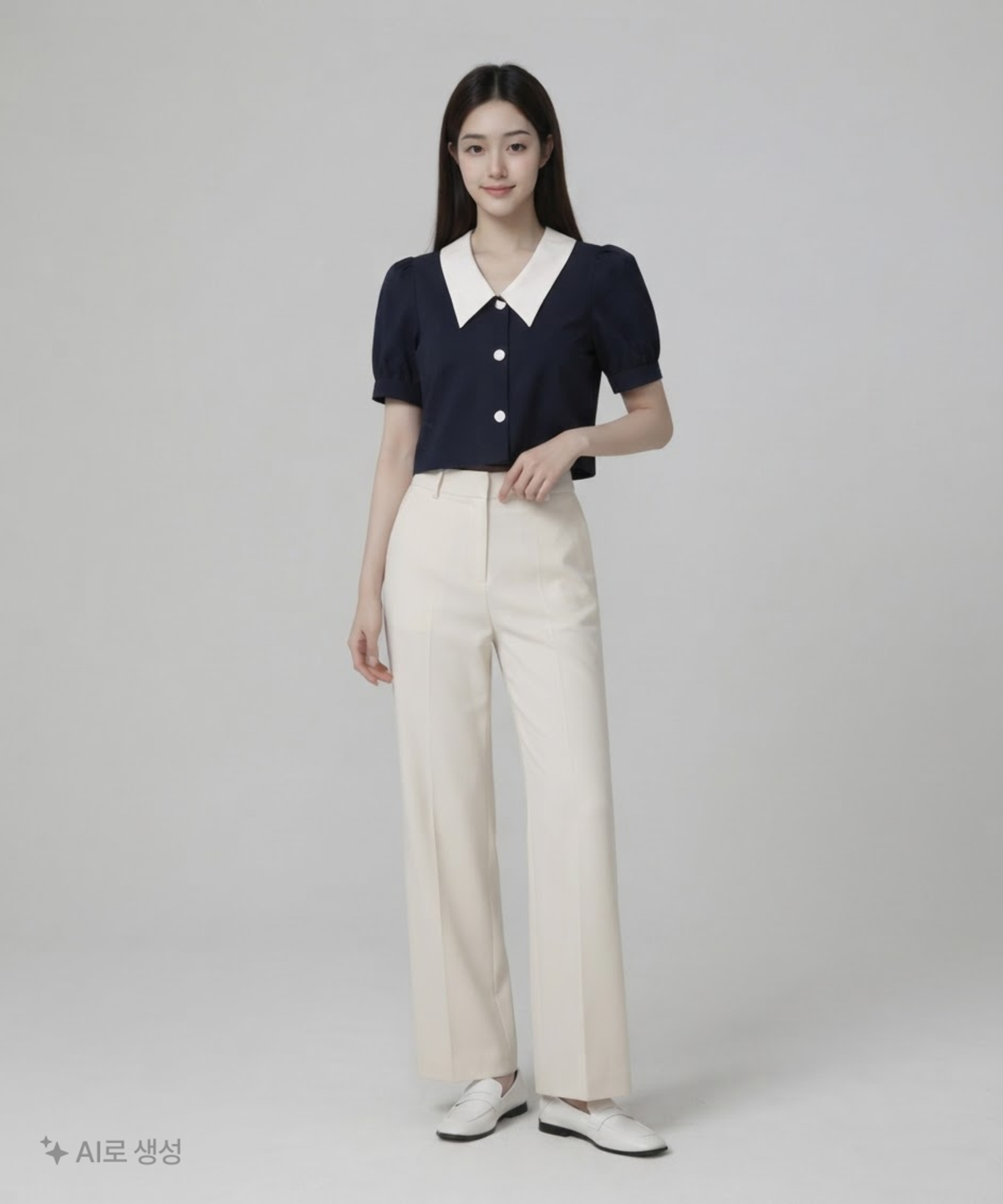 엽페(YUPPE) CROP COLOR SHIRT FREE