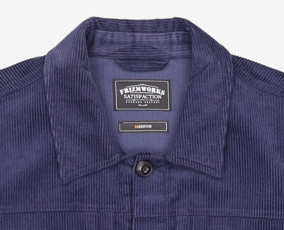 프리즘웍스(FRIZMWORKS) CORDUROY TRUCKER JACKET _ NAVY M