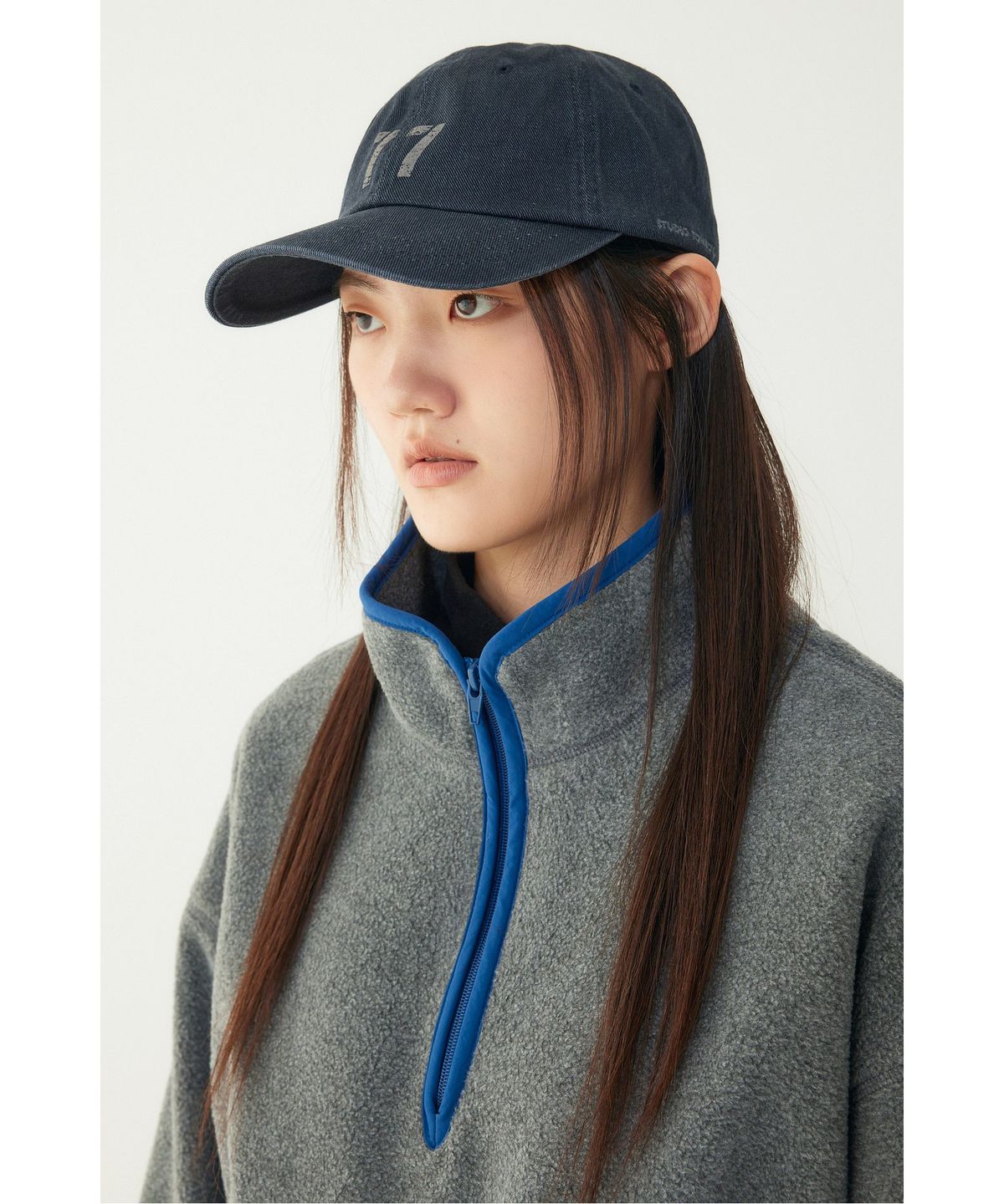 스튜디오 톰보이(STUDIO TOMBOY) 77 빈티지 프린트 모자_네이비 9146474101
