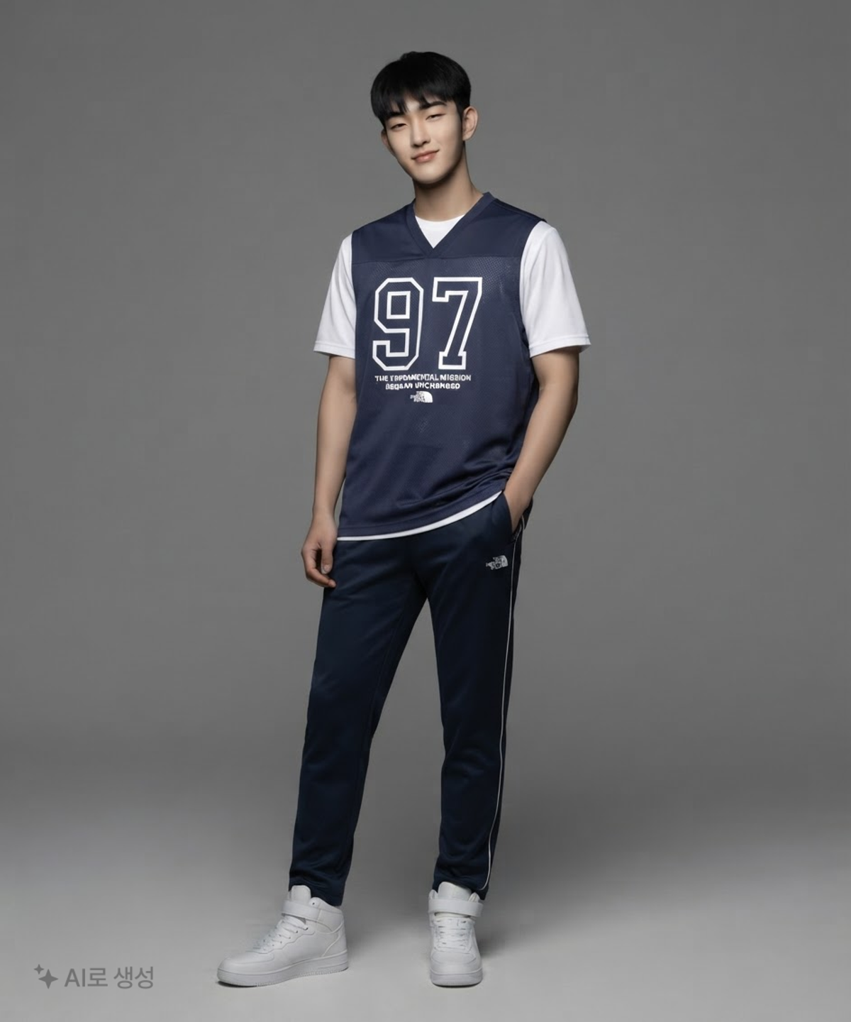 노스페이스(THE NORTH FACE) NT7VR02L 1997 메쉬 슬리브리스 NAVY 100