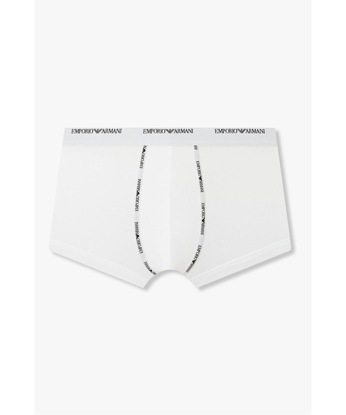 엠포리오 아르마니 언더웨어(EMPORIO ARMANI UNDERWEAR) 남성 로고 심 코튼 드로즈 _화이트_0816312019