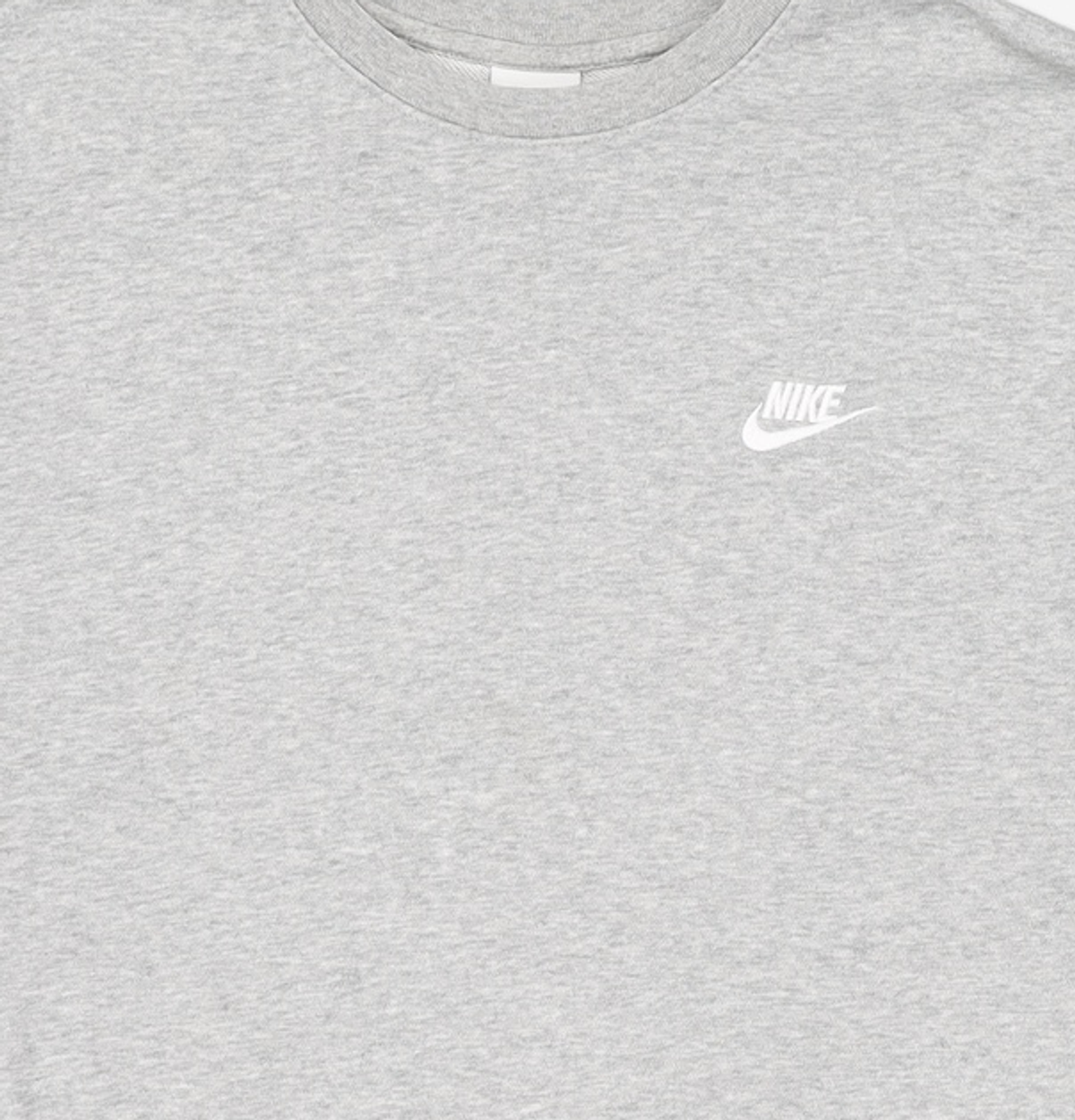 나이키(NIKE) 스포츠웨어 클럽 프렌치 테리 크루 M - 다크 그레이 헤더:화이트 / BV2667-063 XL