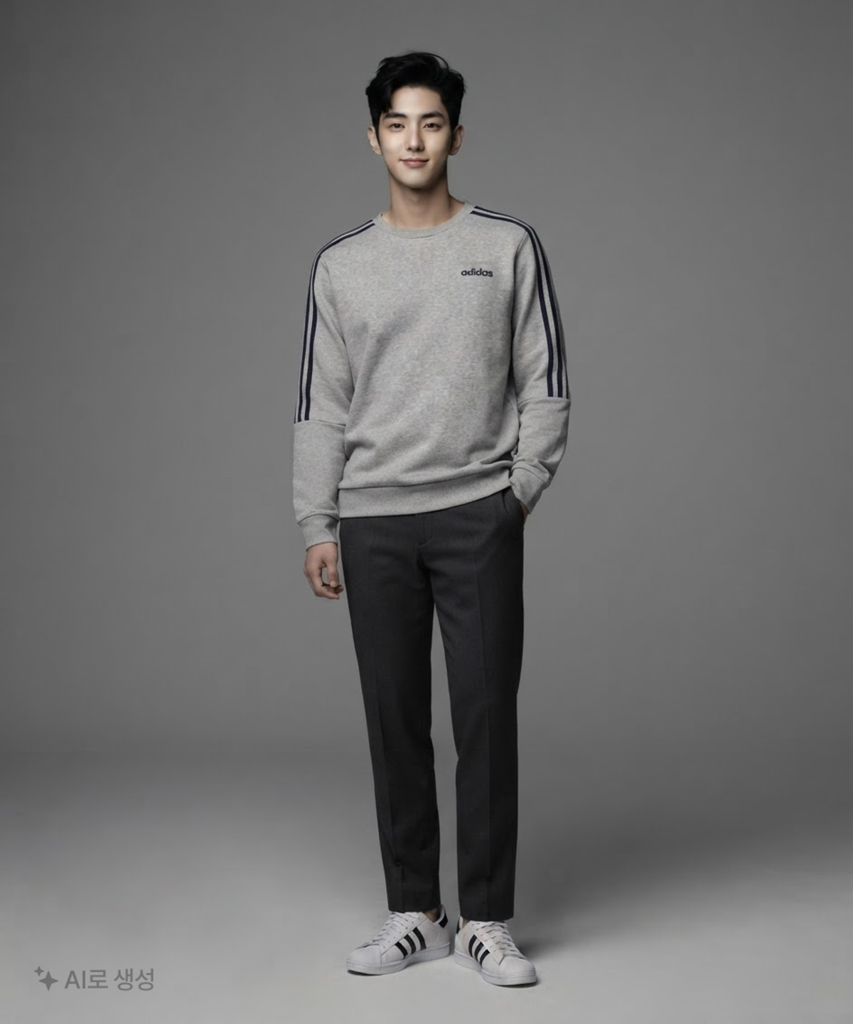 아디다스(ADIDAS) 3-Stripes Crew Sweatshirt EI8997 XL