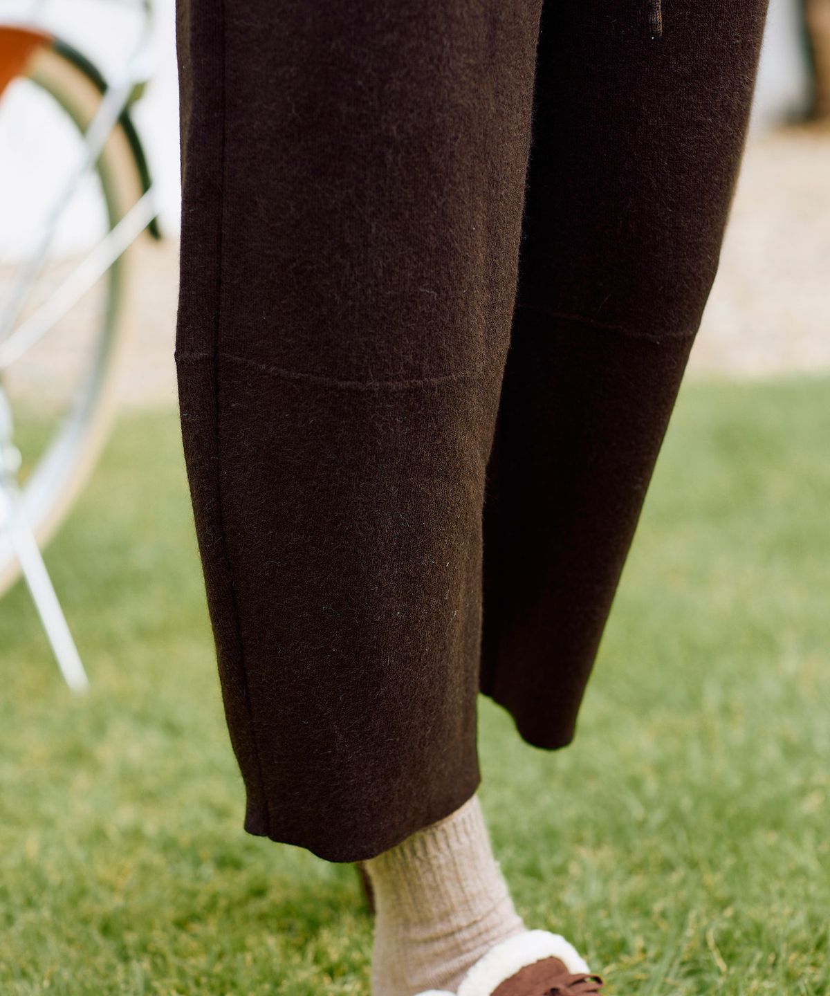 티나블러썸(TINABLOSSOM) DD BROWN KNIT PANTS