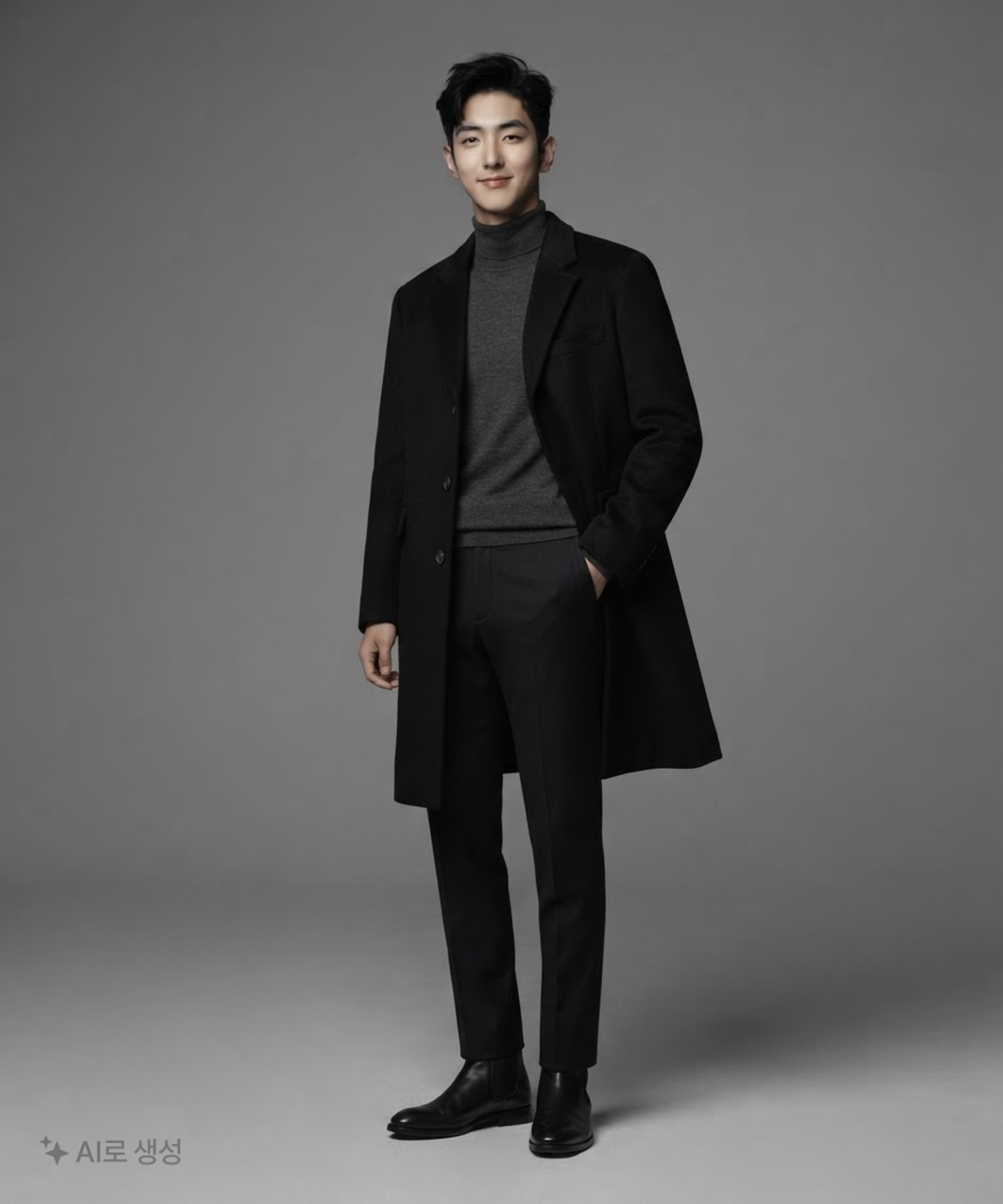 무신사 스탠다드(MUSINSA STANDARD) 캐시미어 블렌드 싱글 체스터 코트 XL