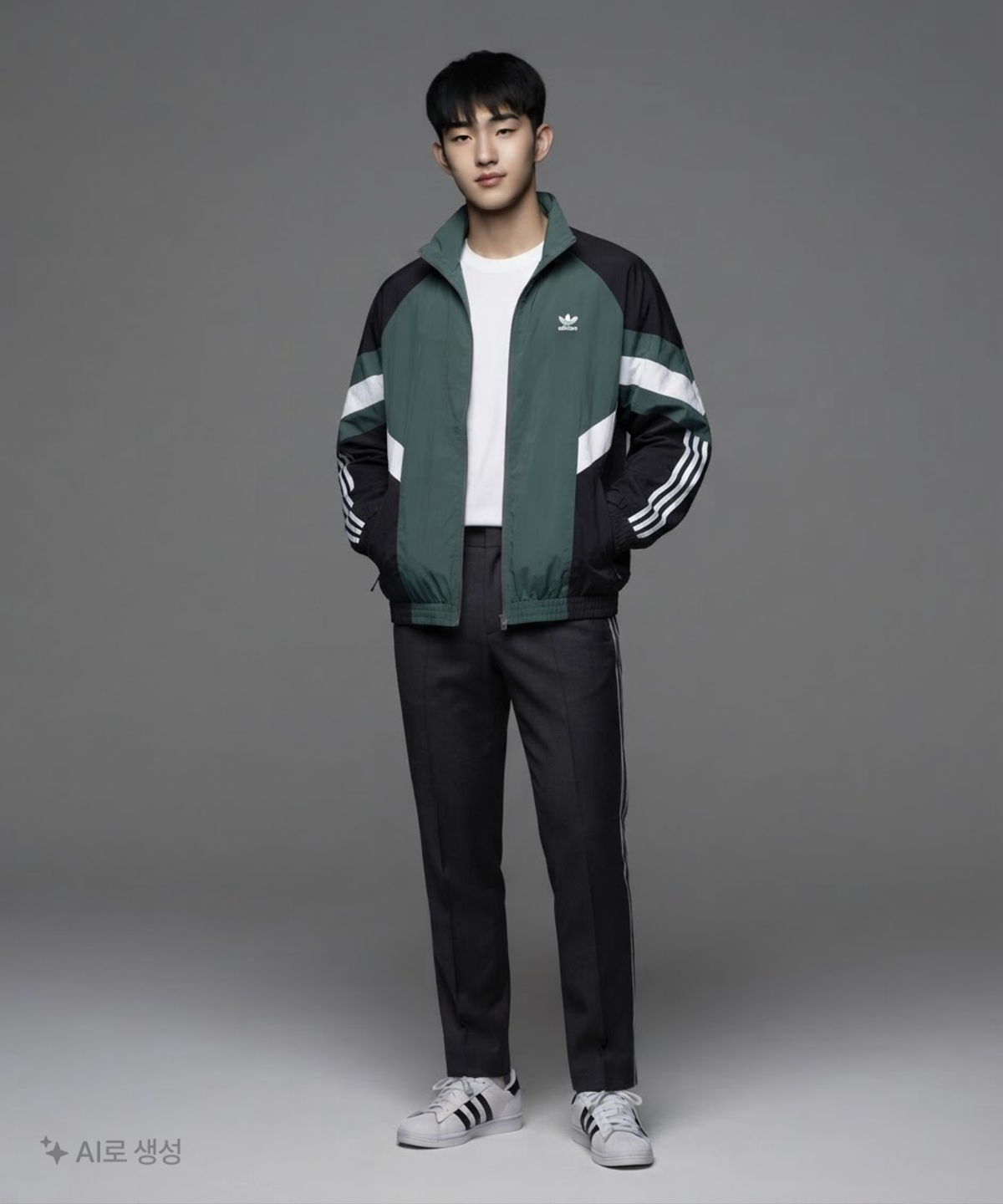 아디다스(ADIDAS) 리카이브 트랙재킷 - 그린:블랙 / HK7321 XL