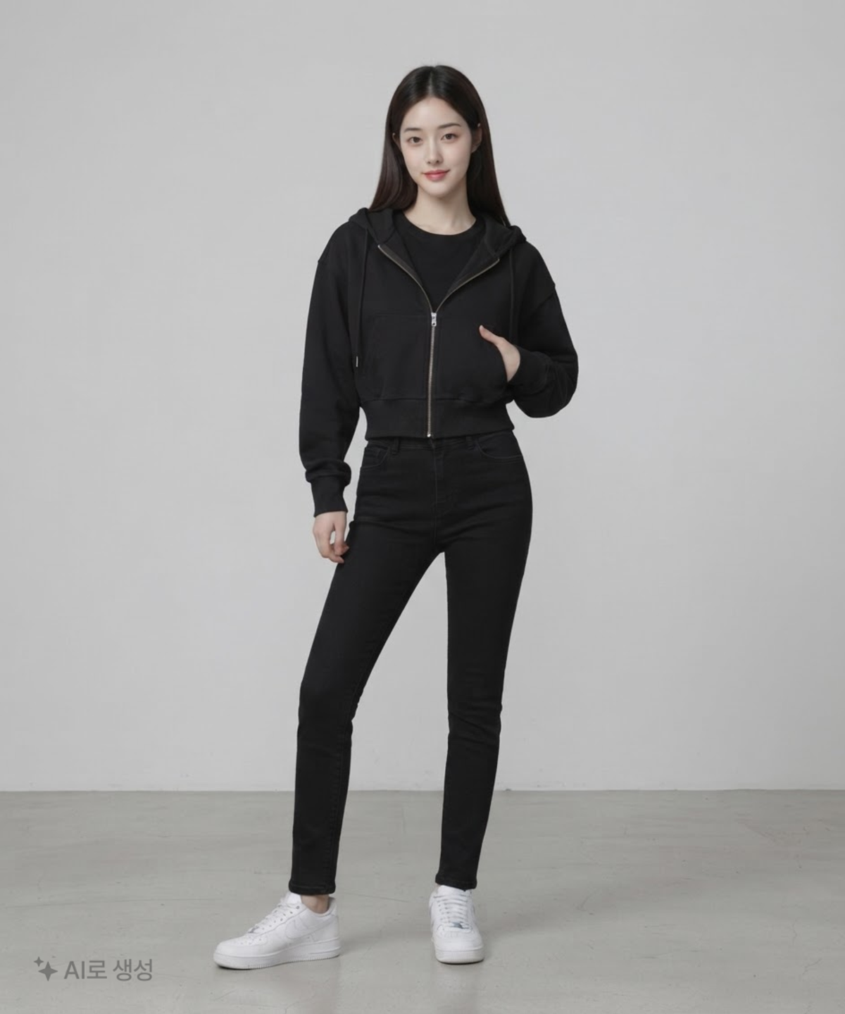 토피(TOFFEE) 후드 집업 OS