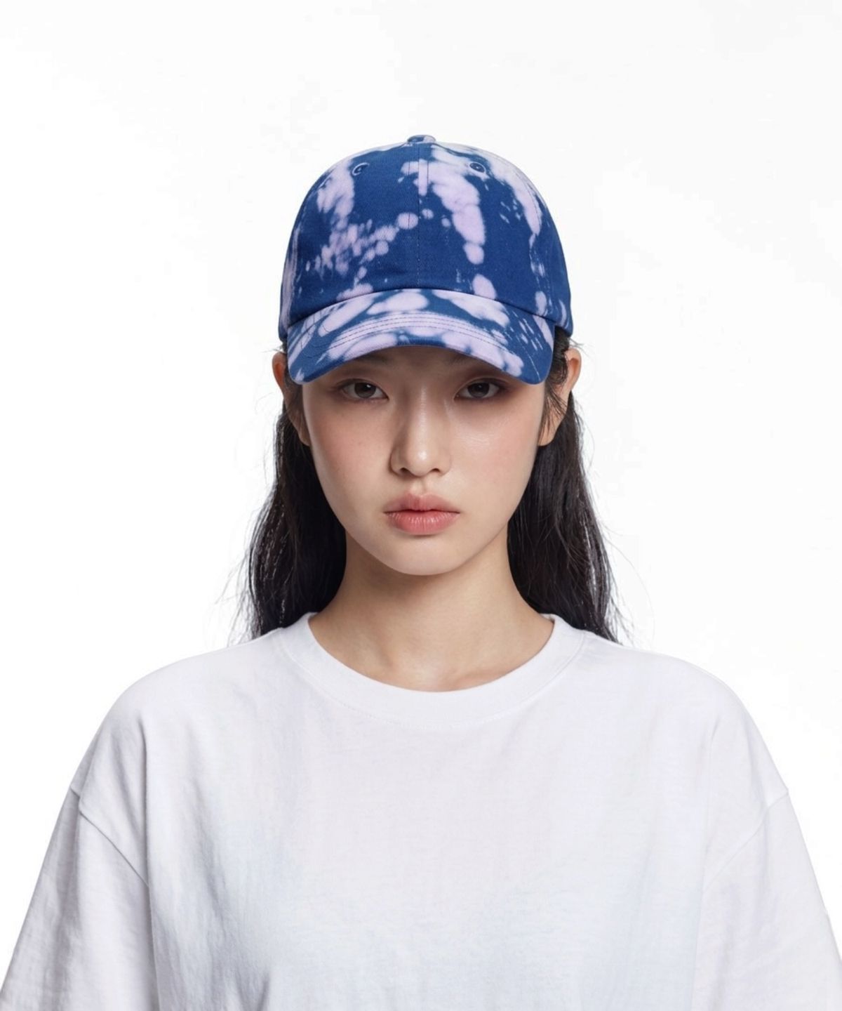 본슬리피(BORN SLIPPY) Addicted Splash Washed Cap (Blueberry Sherbet)
