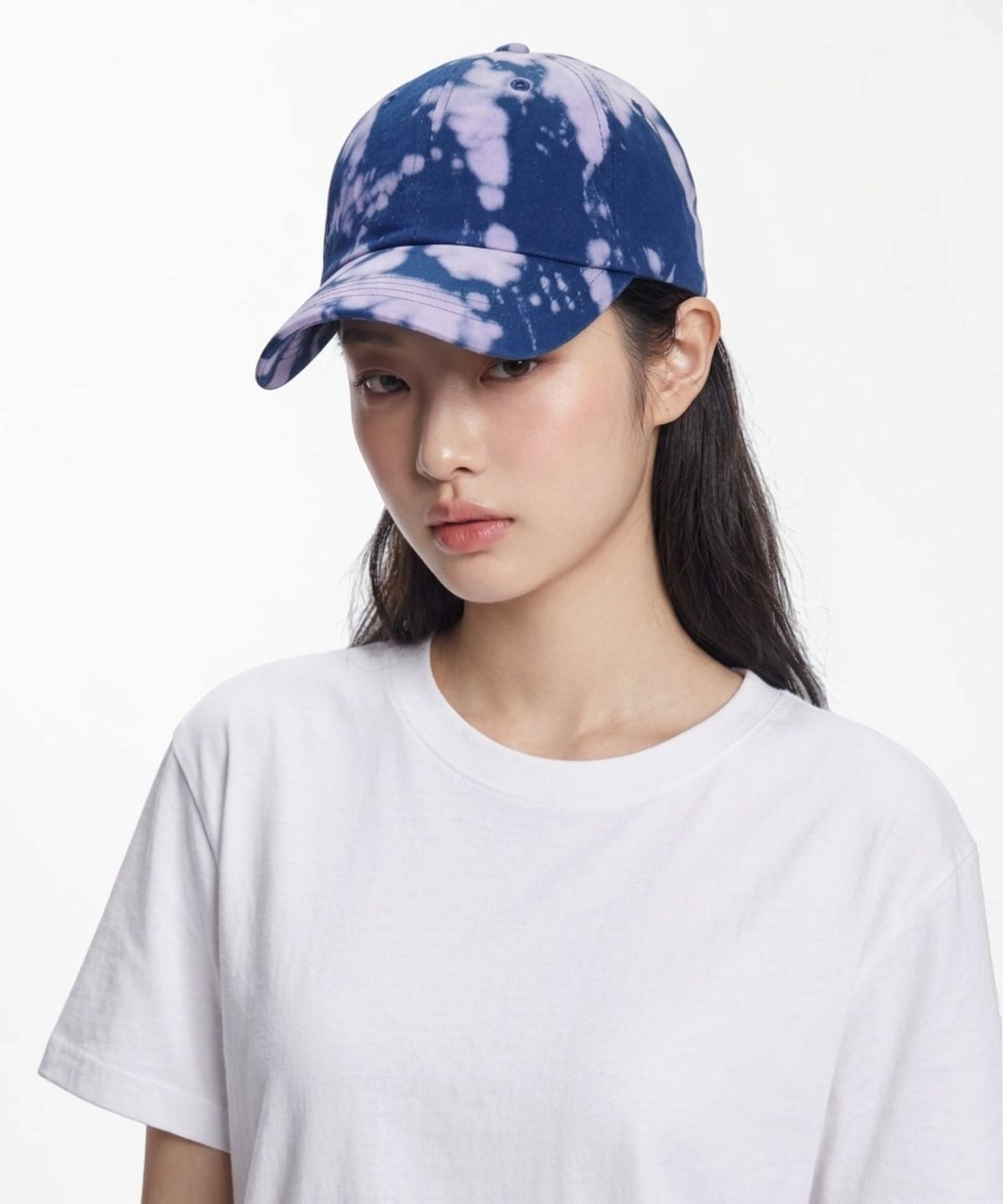 본슬리피(BORN SLIPPY) Addicted Splash Washed Cap (Blueberry Sherbet)