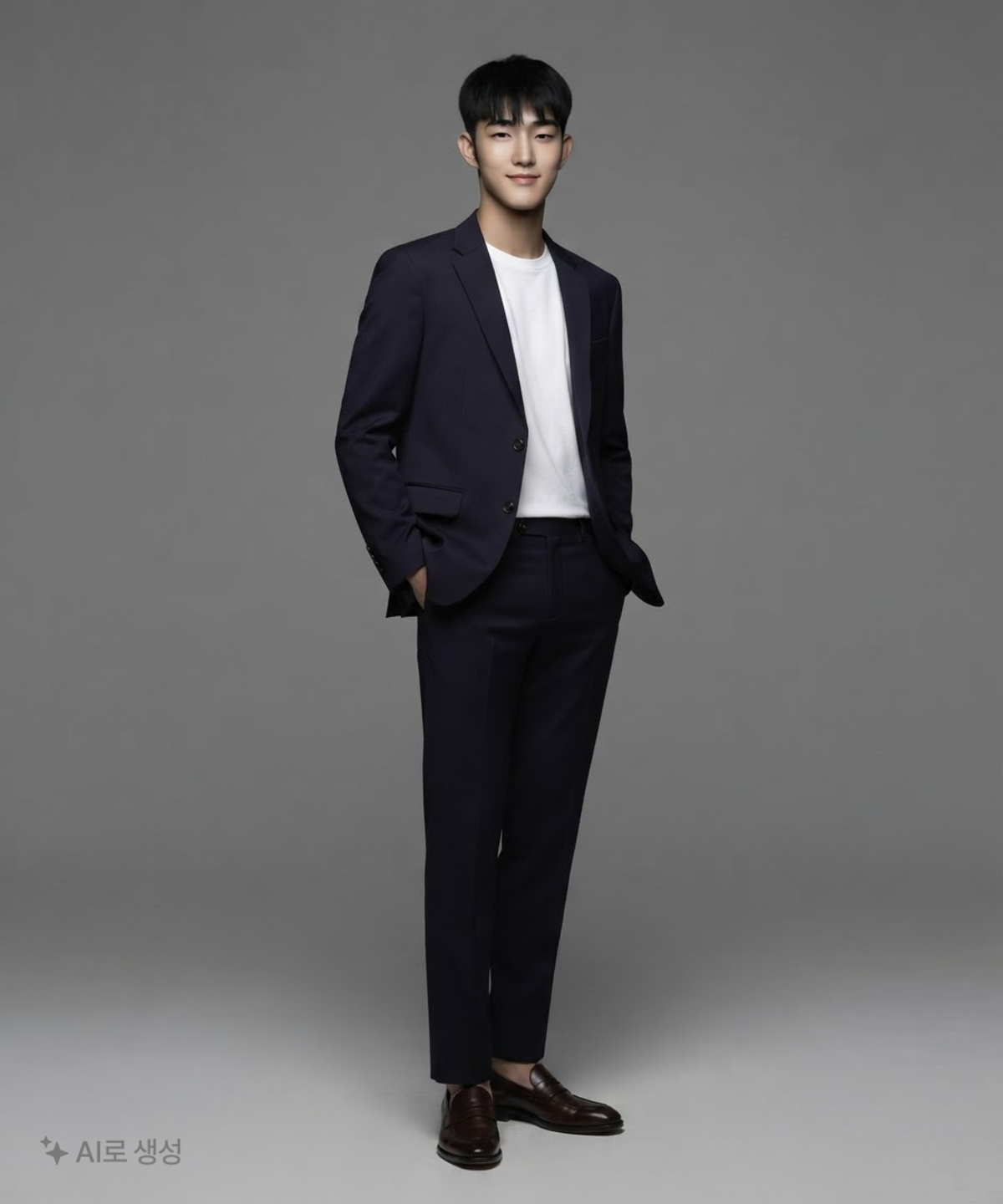 지오지아(ZIOZIA) 모 혼방 스판 슬림핏 정장 블레이져 105