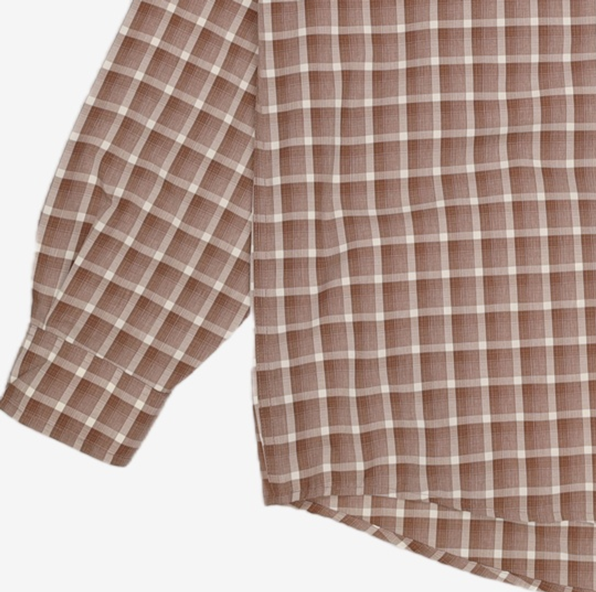 세컨모놀로그(SECONDMONO) Check Hooded Shirt L