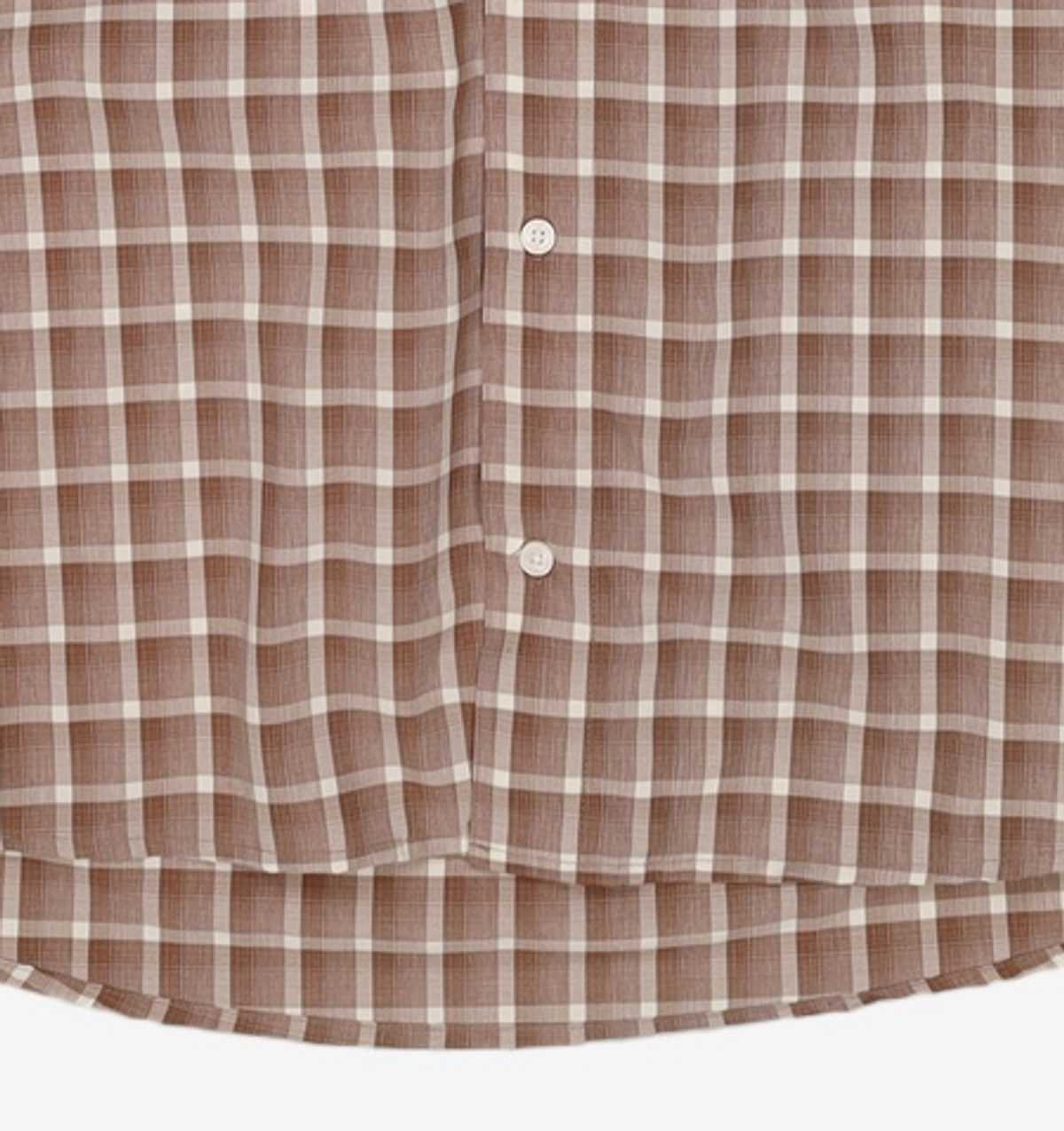 세컨모놀로그(SECONDMONO) Check Hooded Shirt L