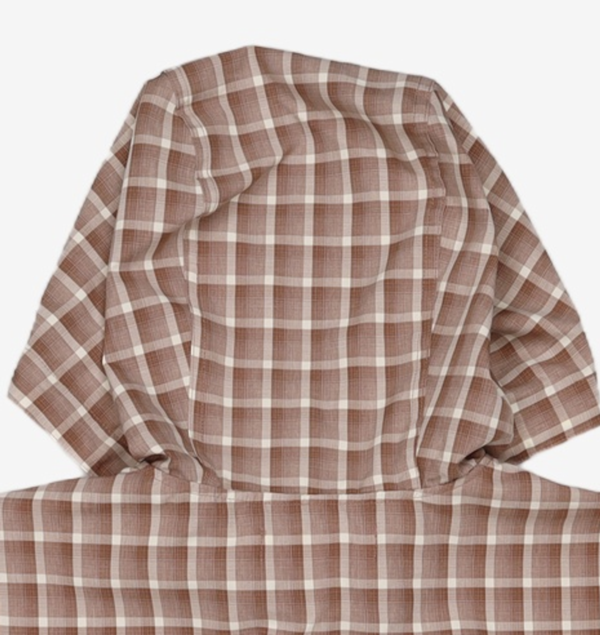 세컨모놀로그(SECONDMONO) Check Hooded Shirt L