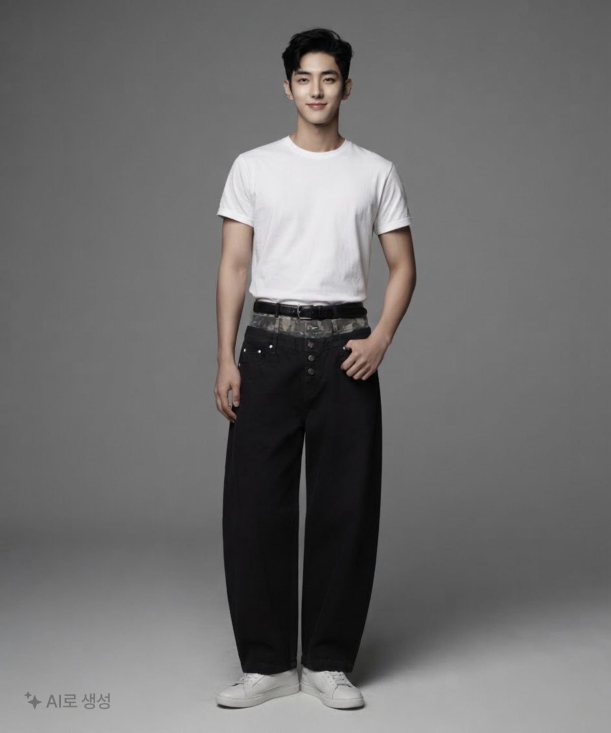 오픈야드(오와이)(OPENYARD(OY)) LAYERED WAIST WIDE VOLUME PANTS S
