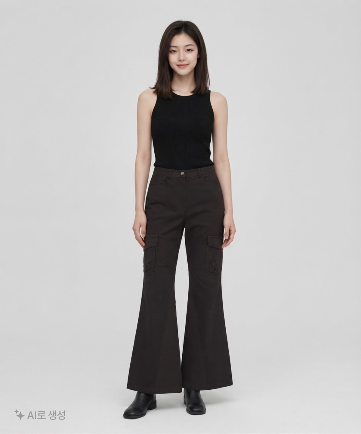 미세키서울(MISEKI SEOUL) Cotton shirring bootscut pants 2