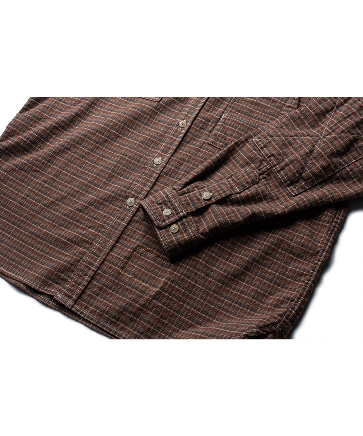 더 레스큐(THE RESQ) FLANNEL TEDDY SHIRT [VINTAGE AMBER]