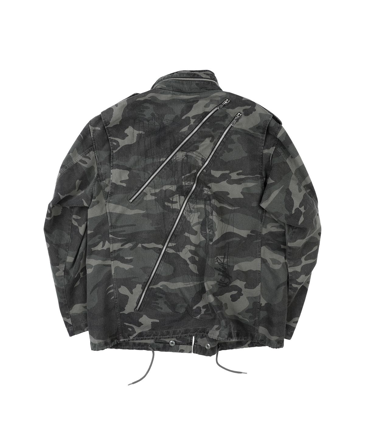 더뮤지엄비지터(THEMUSEUMVISITOR) M-65 ZIPPER FIELD JACKET (CAMO)