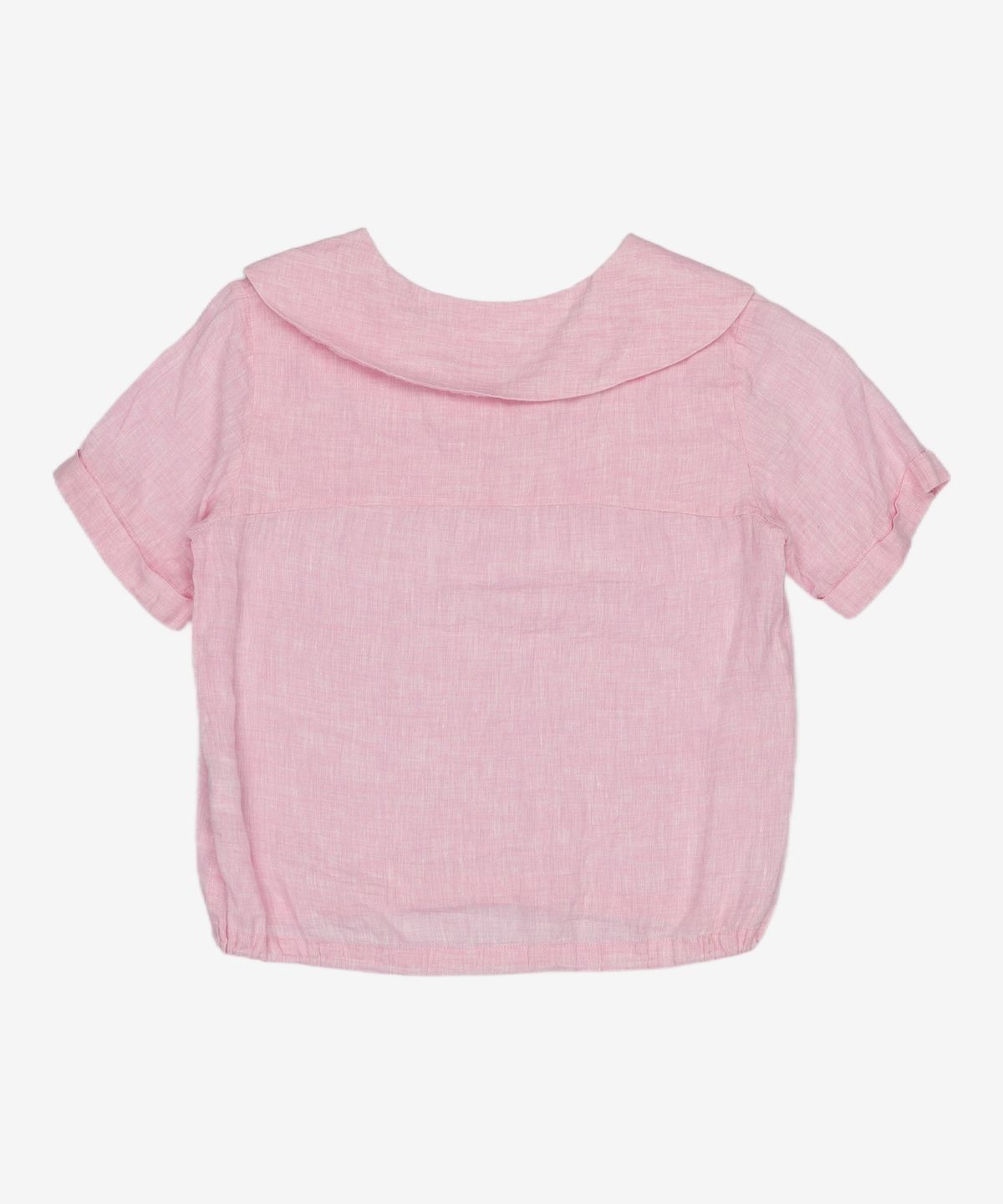 빈폴키즈(BEANPOLE KIDS) 핑크 리넨 솔리드 칼라 블라우스 (BI1365G01X) 145