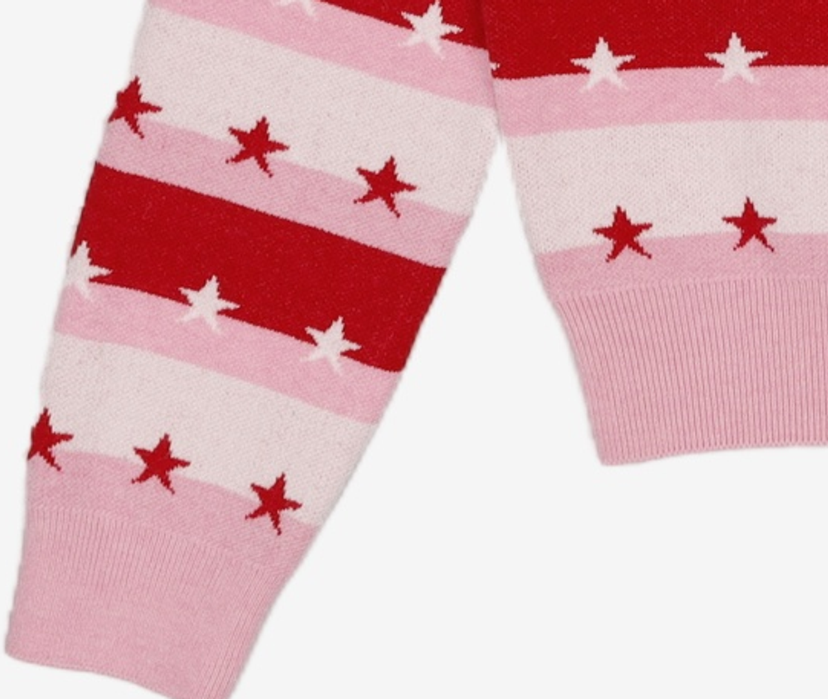 유희(YOUHEE) STAR STRIPE CARDIGAN PINK FREE