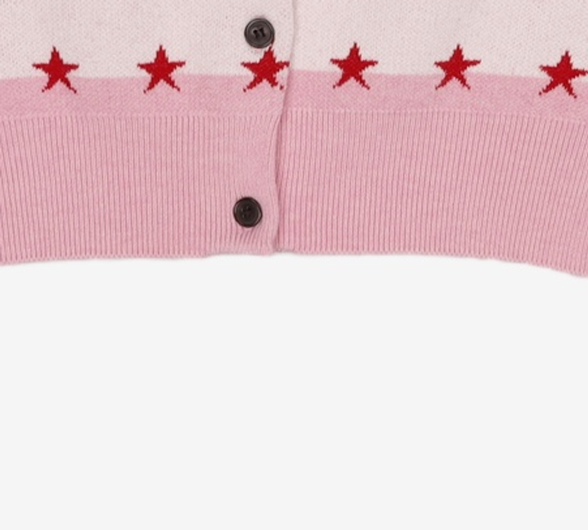 유희(YOUHEE) STAR STRIPE CARDIGAN PINK FREE