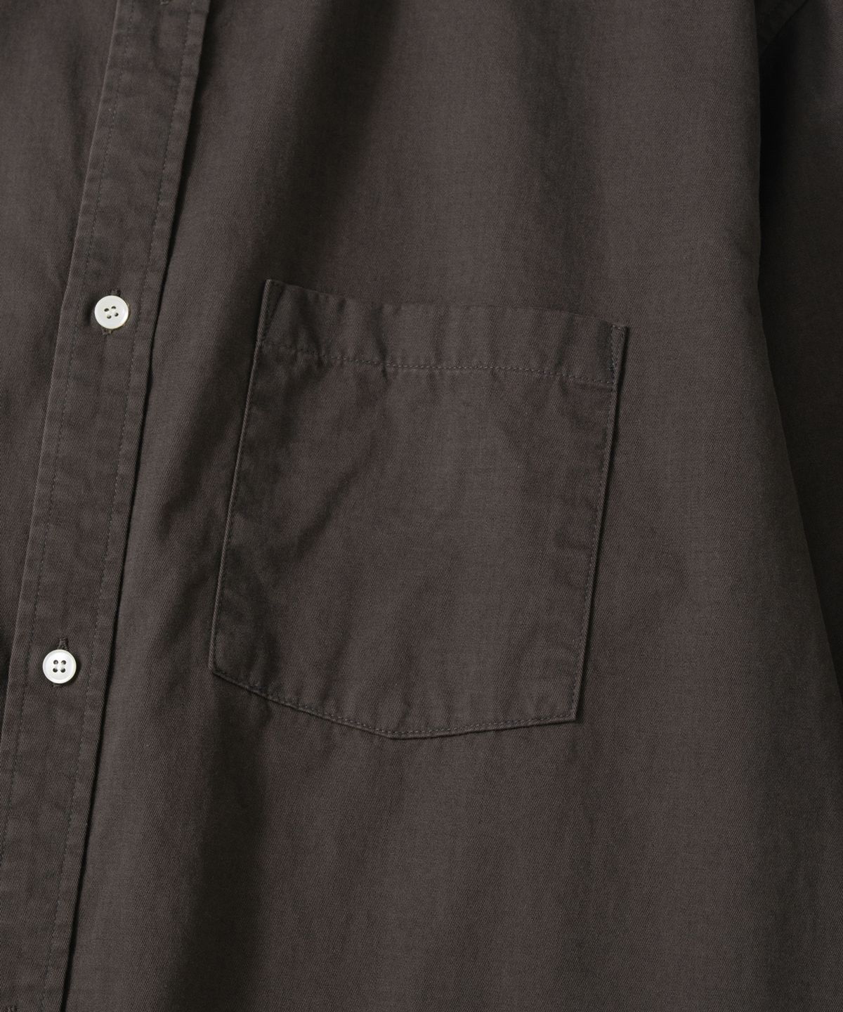 와기(WHAGI) Vintage Regular Collar Shirt (Vintage Brown)