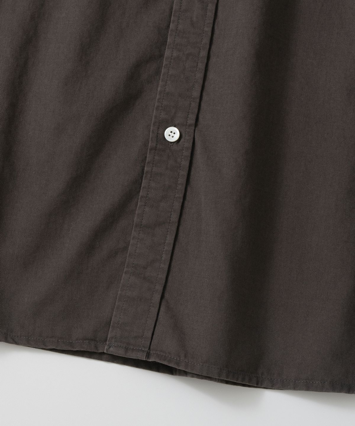 와기(WHAGI) Vintage Regular Collar Shirt (Vintage Brown)