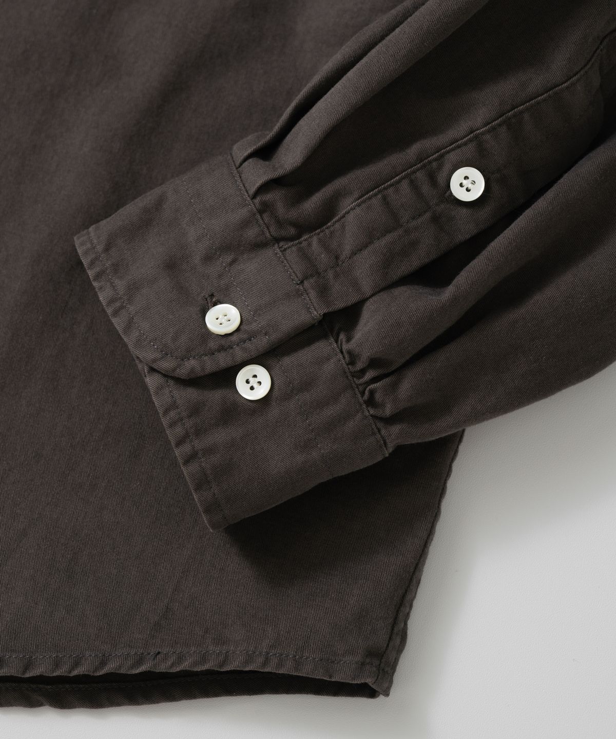와기(WHAGI) Vintage Regular Collar Shirt (Vintage Brown)