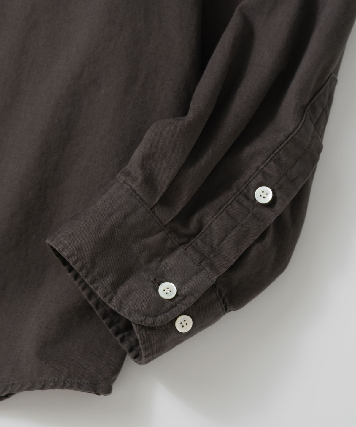 와기(WHAGI) Vintage Regular Collar Shirt (Vintage Brown)