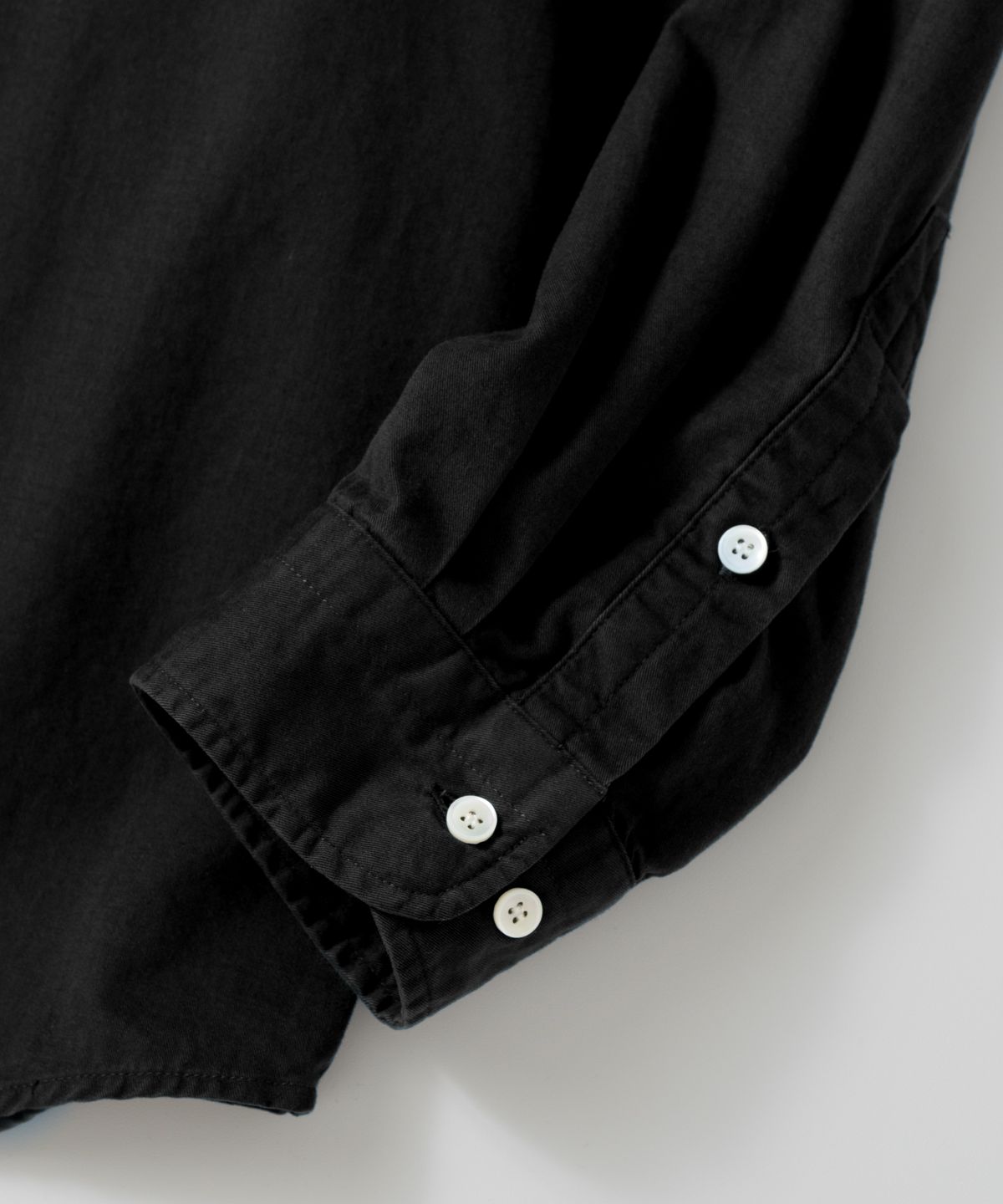 와기(WHAGI) Vintage Regular Collar Shirt (Vintage Black)