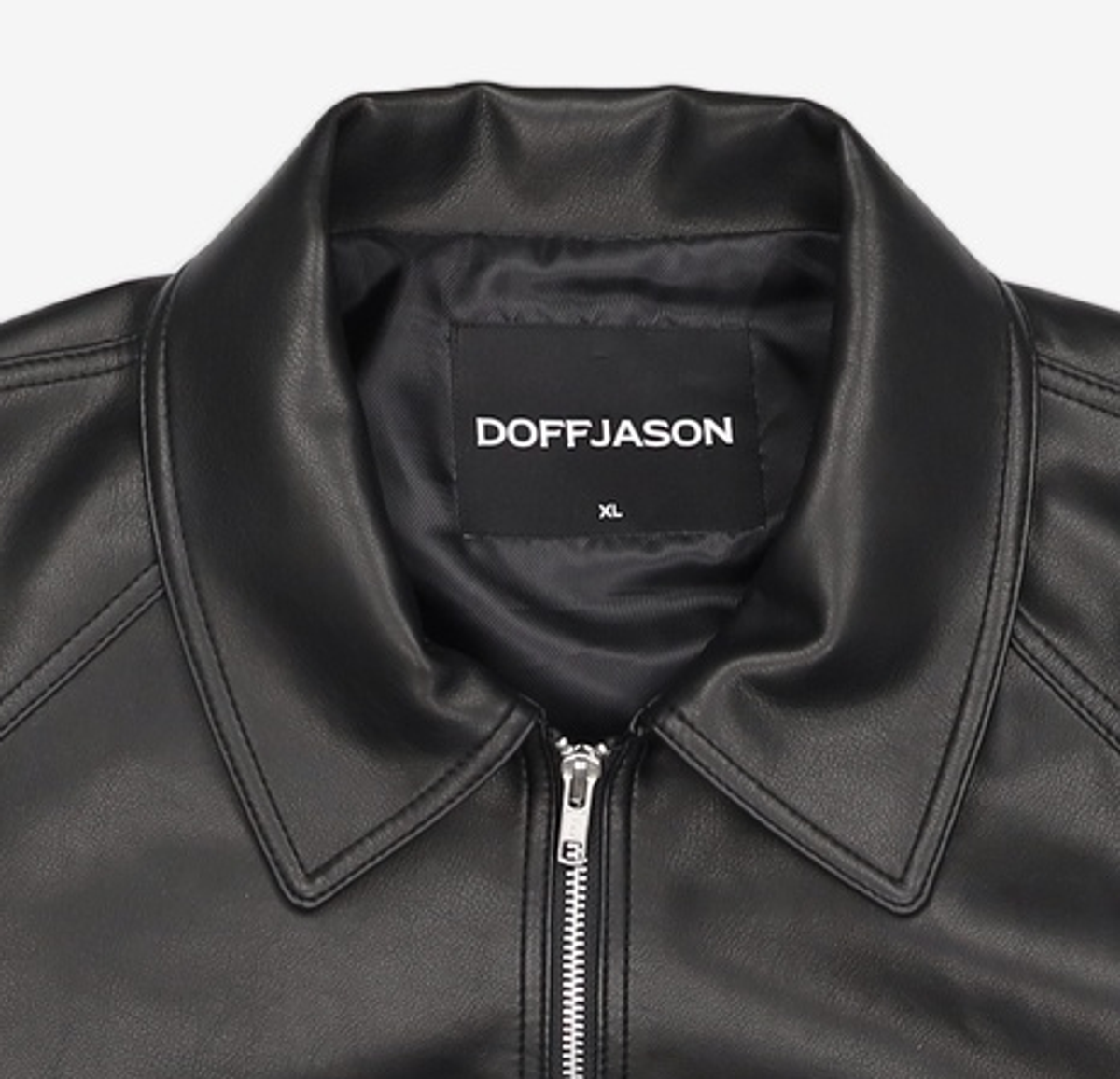 도프제이슨(DOFFJASON) 오버핏 비건레더 보머 자켓 XL