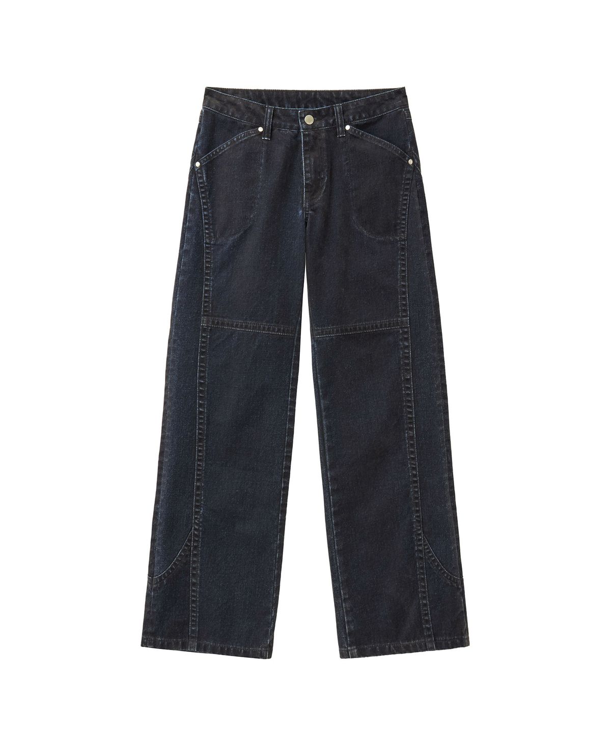 렌세(RENSE) Velvet Straight Jeans Blue