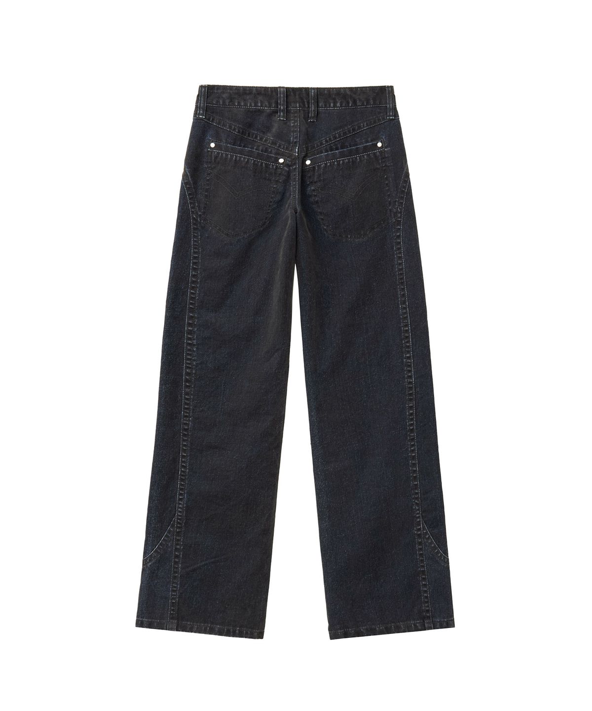렌세(RENSE) Velvet Straight Jeans Blue