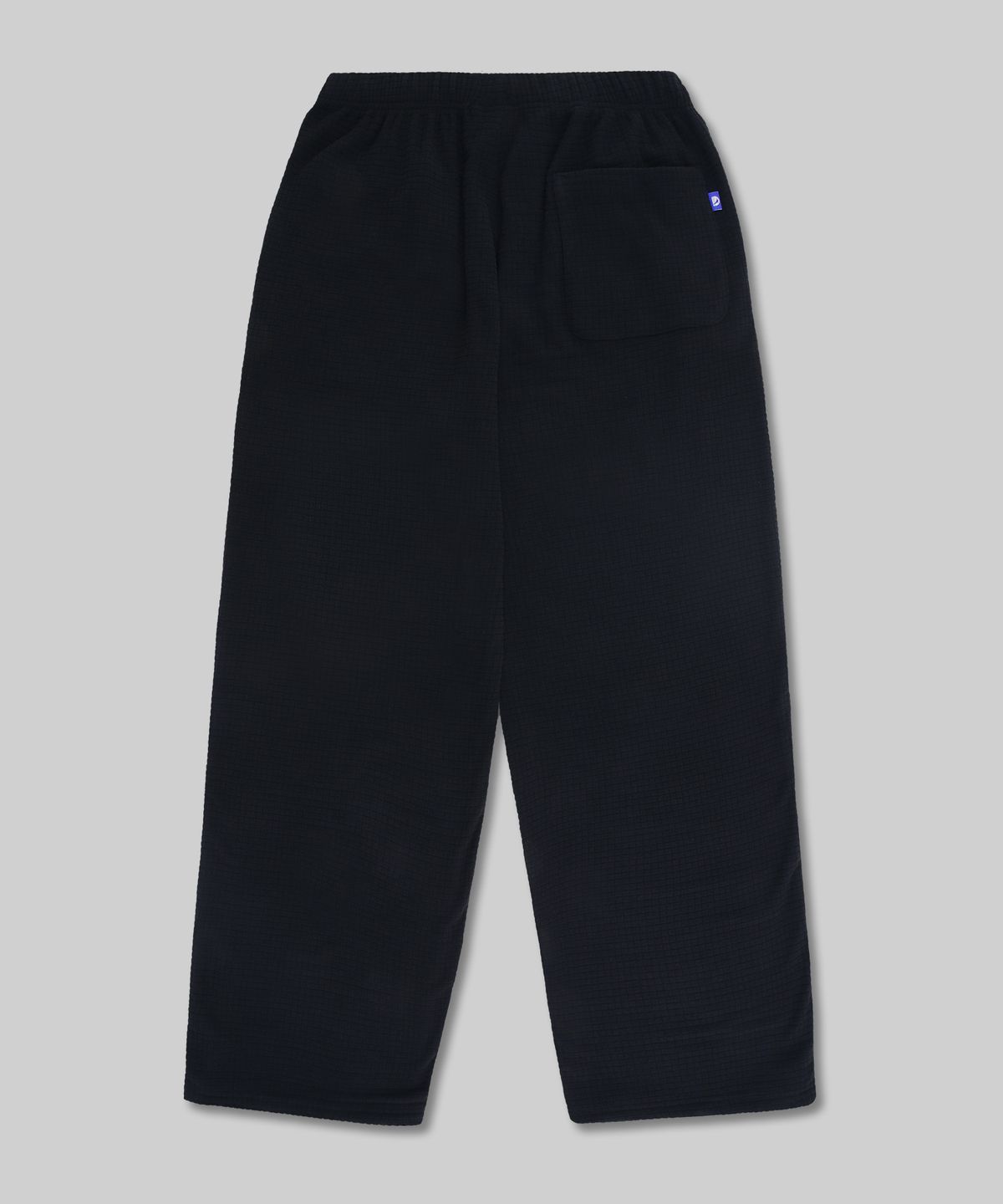 돌핀웨이브어패럴(DOLPHIN WAVE APPAREL) 돌핀 그리드  폴라 플리스 스트링 팬츠 블랙