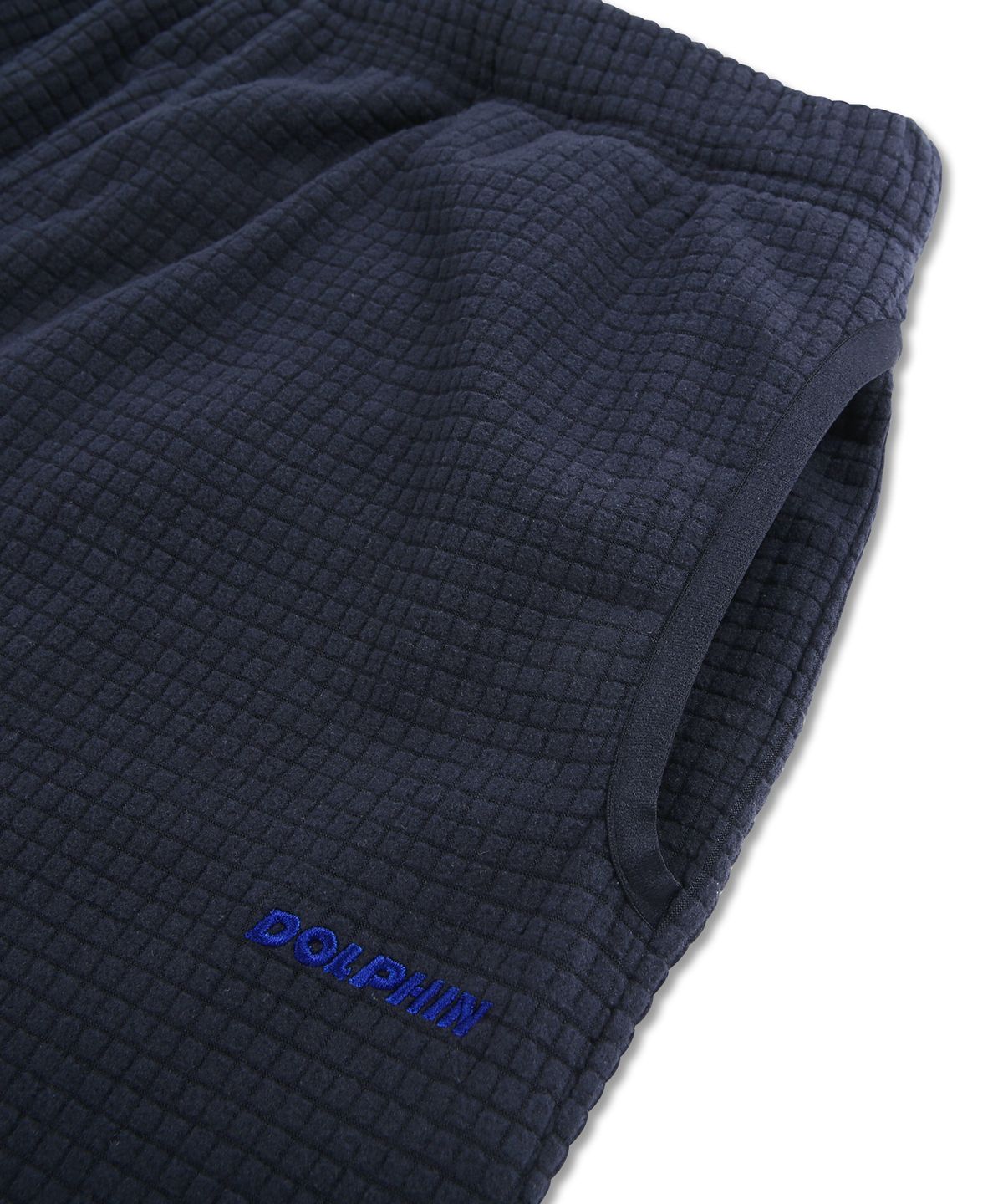 돌핀웨이브어패럴(DOLPHIN WAVE APPAREL) 돌핀 그리드  폴라 플리스 스트링 팬츠 네이비