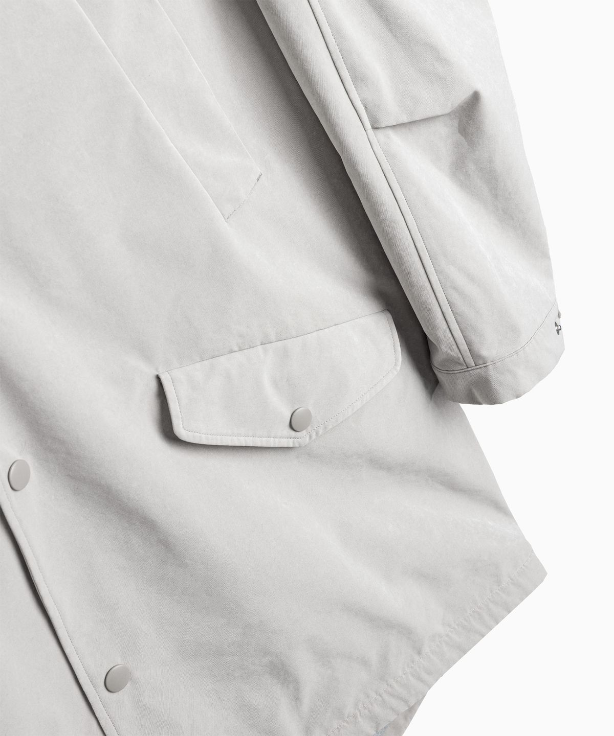 인블랭크(INBLANK) V-Pocket  Mac  Coat _Light  Gray