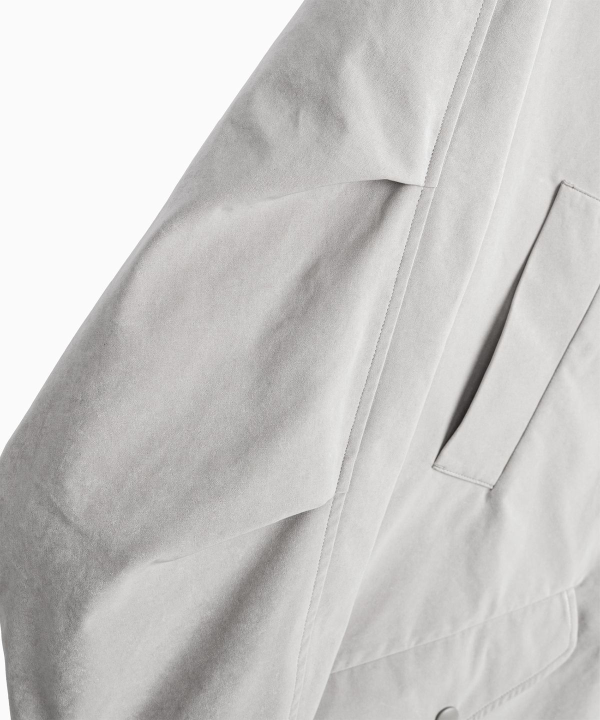 인블랭크(INBLANK) V-Pocket  Mac  Coat _Light  Gray