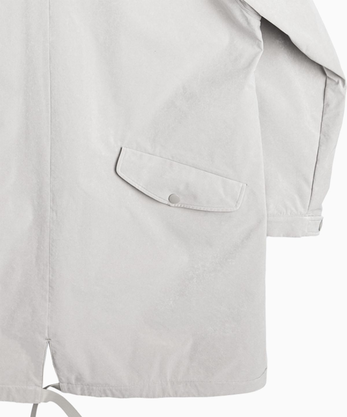 인블랭크(INBLANK) V-Pocket  Mac  Coat _Light  Gray