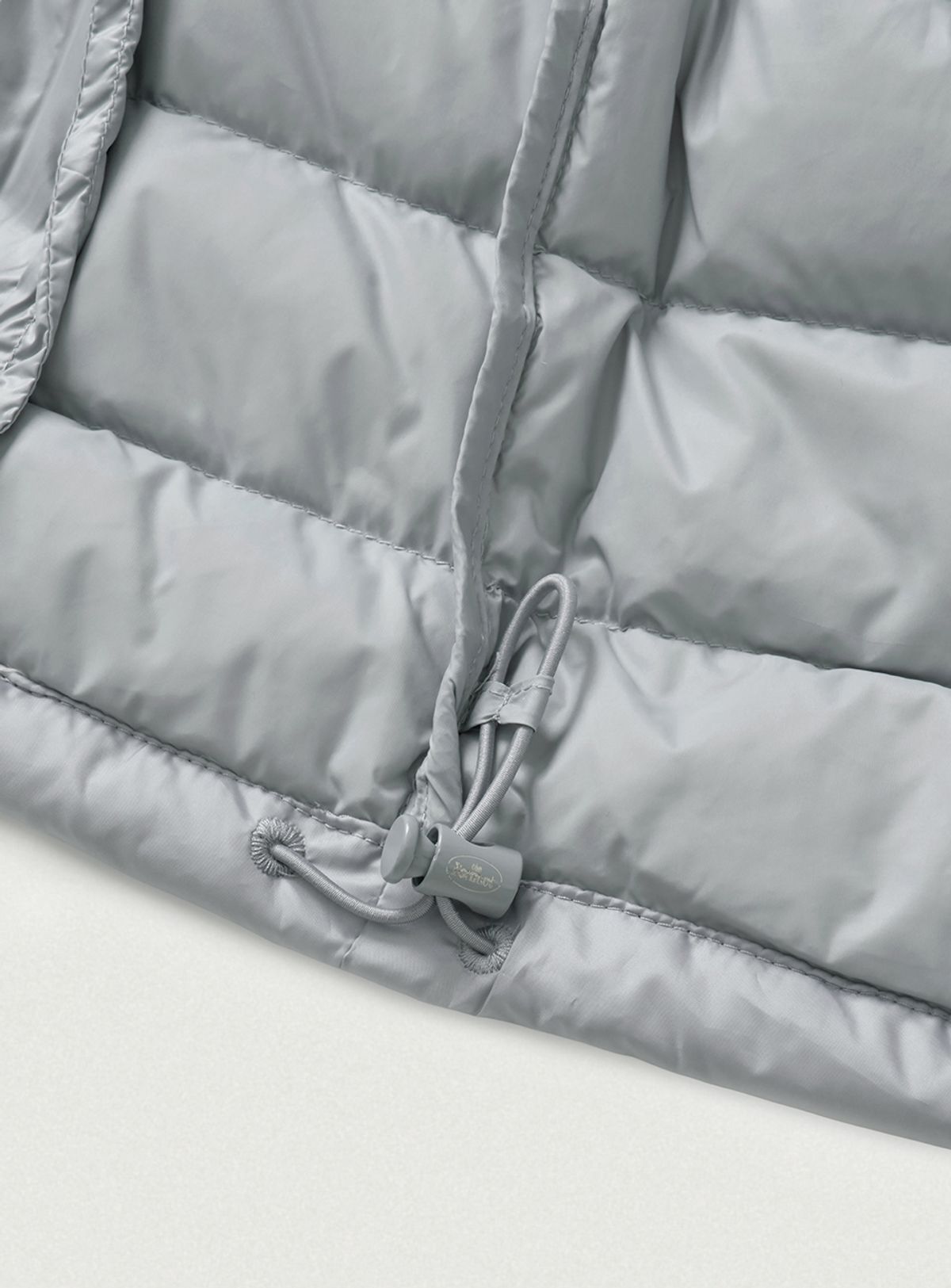 더바넷(THEBARNNET) Pebble Light Goose Down Hoodie Jacket_Silver Blue