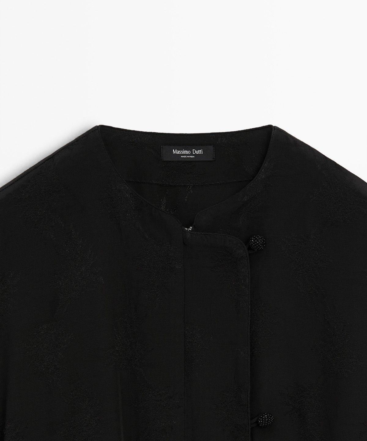 마시모두띠(MASSIMO DUTTI) 자카드 디테일 쇼트 재킷