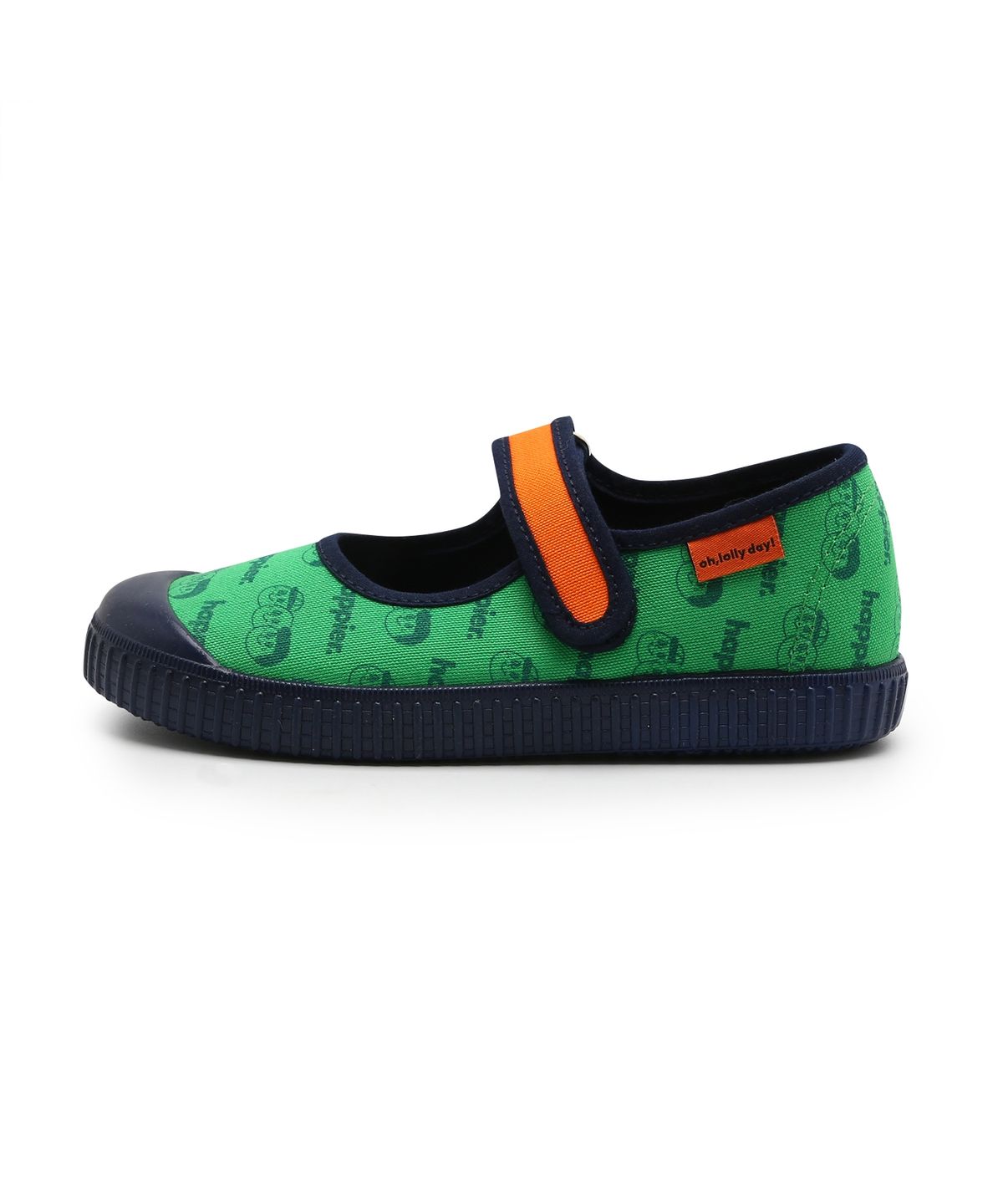 빅토리아슈즈 키즈(VICTORIA SHOES KIDS) 메르세데스 틴타다 코튼 스트랩 스니커즈 (1366939-VERDE)