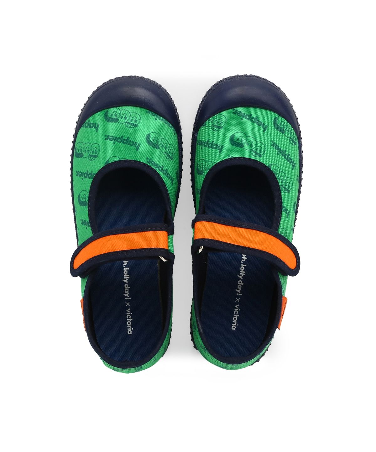 빅토리아슈즈 키즈(VICTORIA SHOES KIDS) 메르세데스 틴타다 코튼 스트랩 스니커즈 (1366939-VERDE)