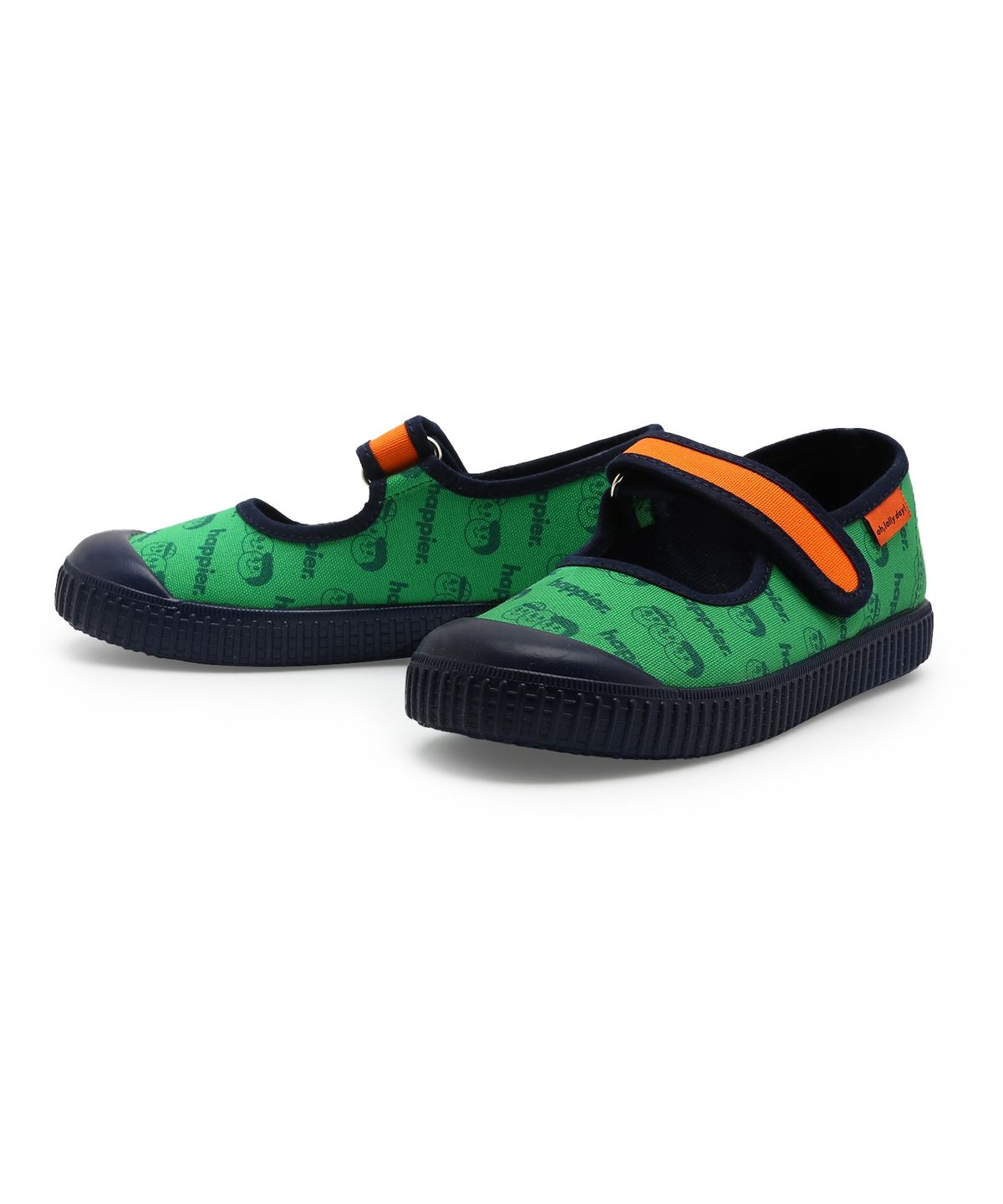 빅토리아슈즈 키즈(VICTORIA SHOES KIDS) 메르세데스 틴타다 코튼 스트랩 스니커즈 (1366939-VERDE)
